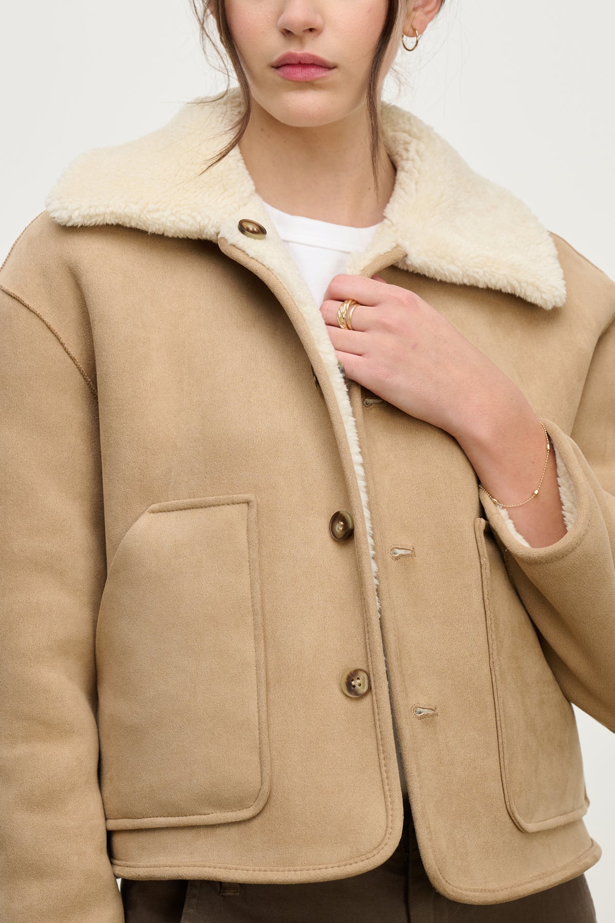 AMARA SHERPA REVERSIBLE JACKET - Image 7
