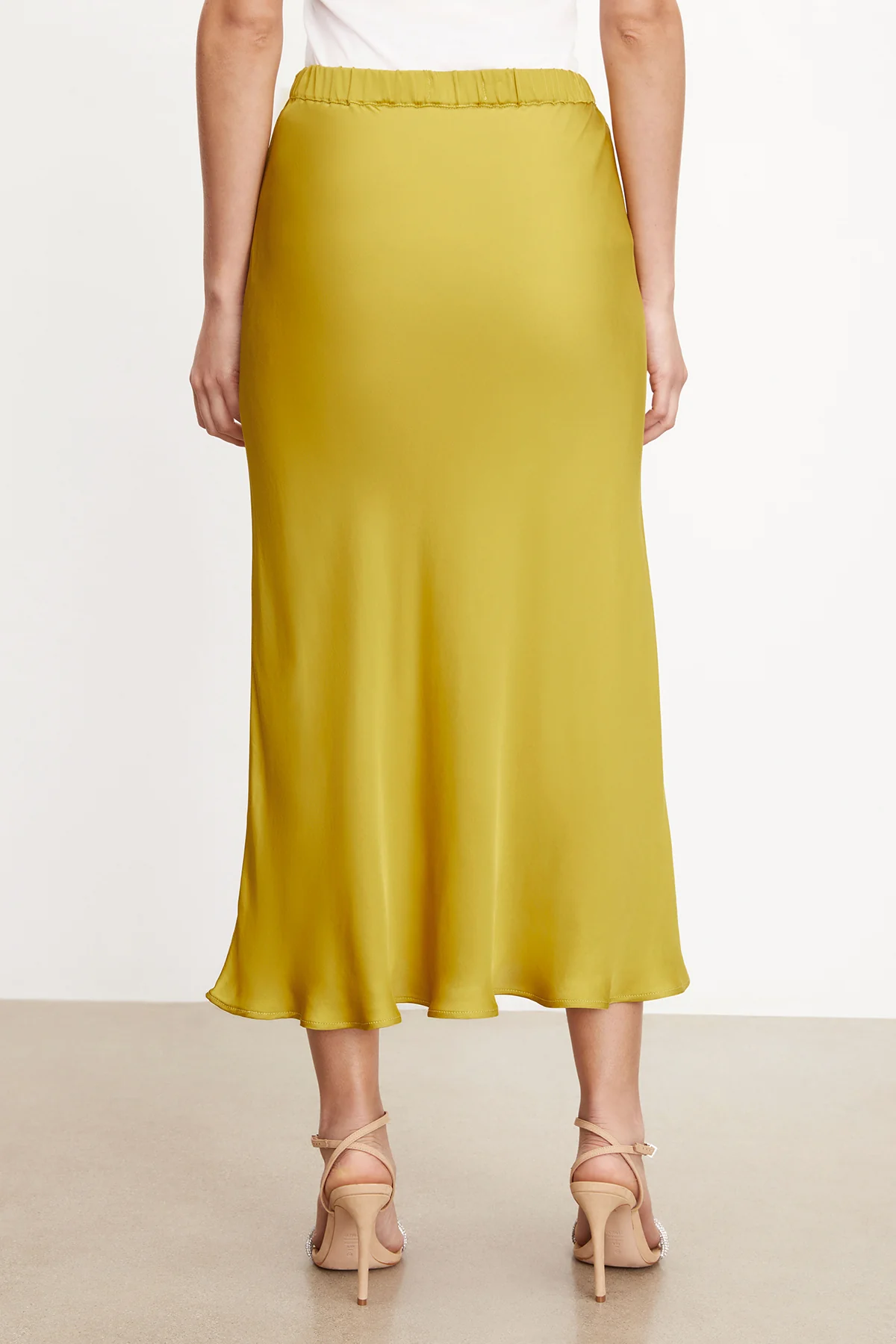 AUBREE SATIN MIDI SKIRT - Image 3