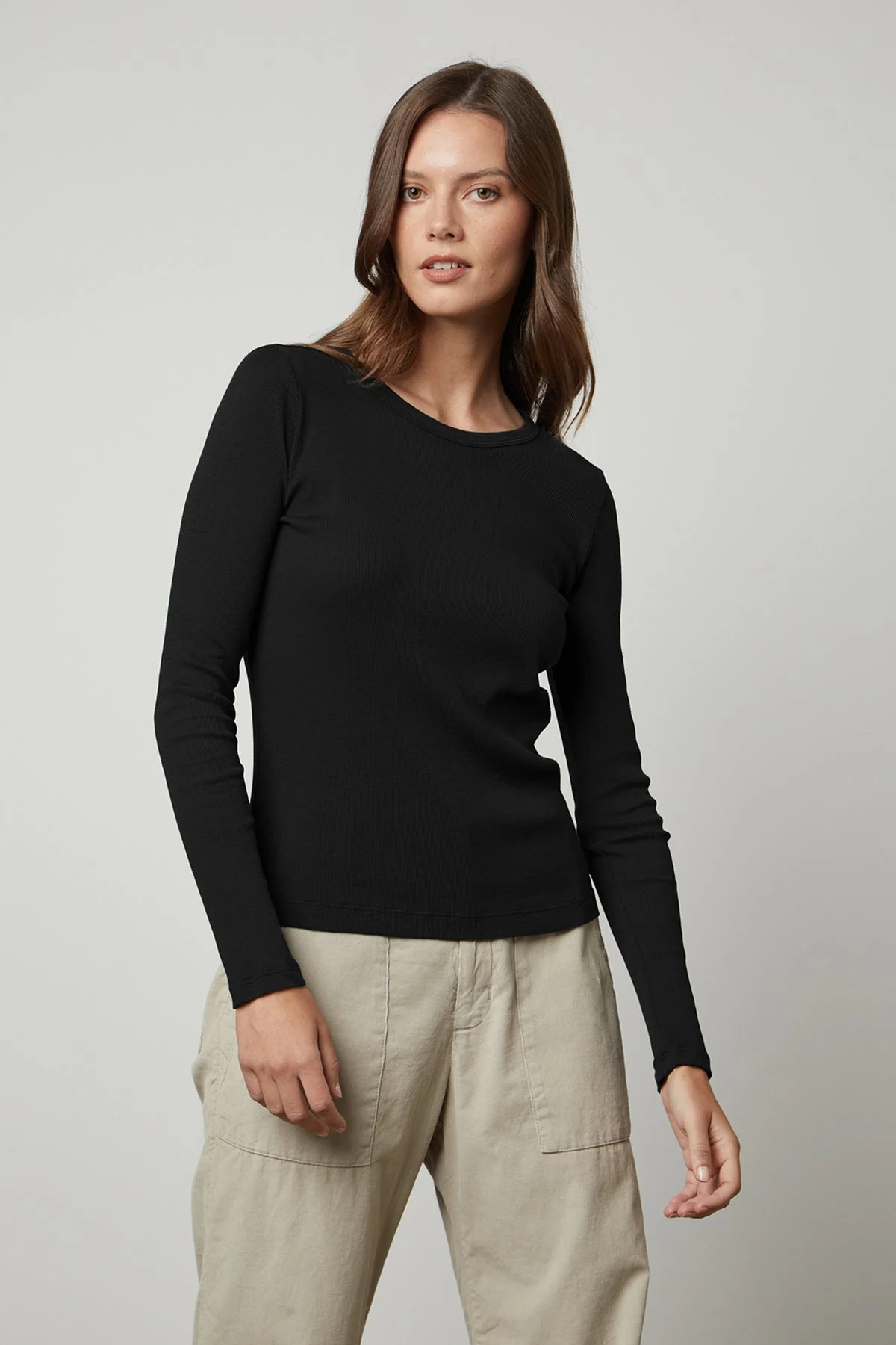 BAYLER RIBBED SCOOP NECK TEE - Image 6