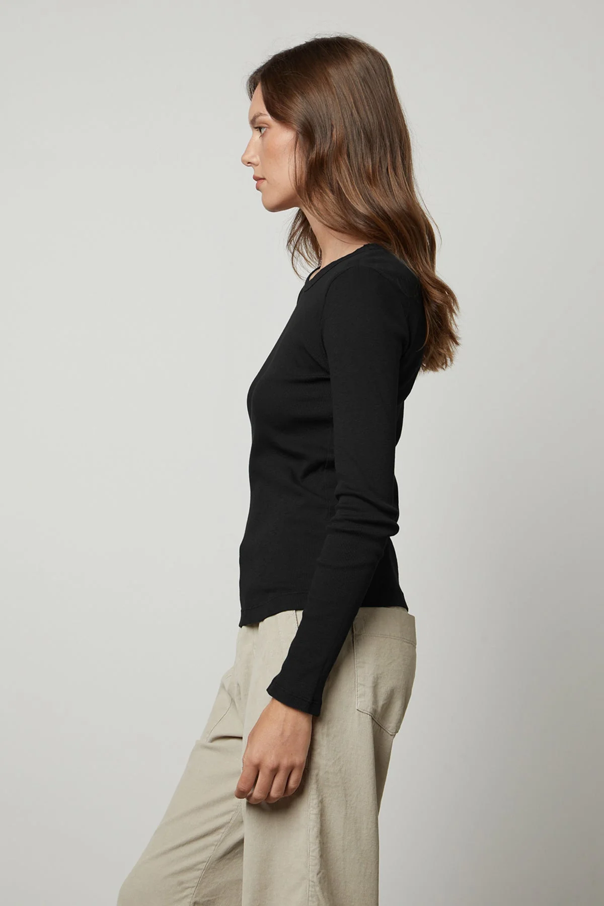 BAYLER RIBBED SCOOP NECK TEE - Image 3