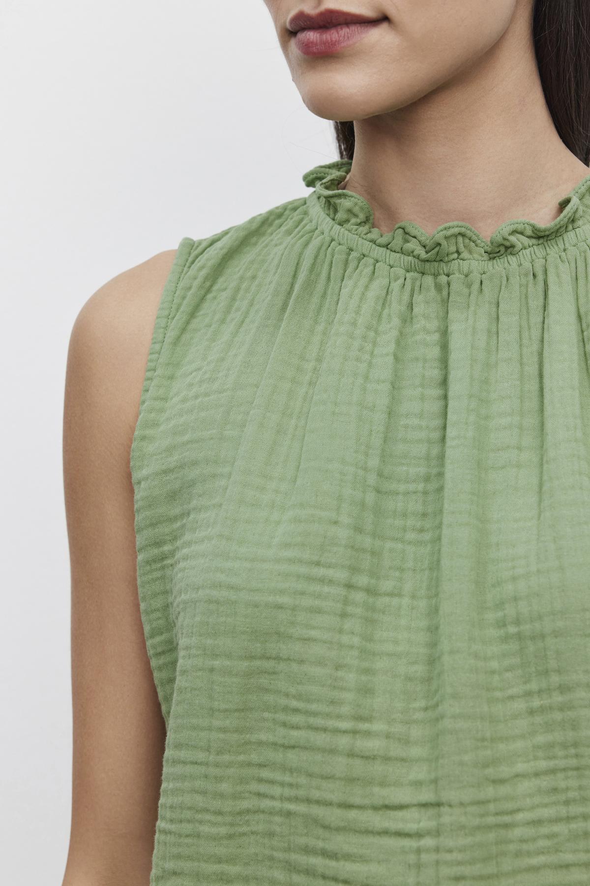 BIANCA COTTON GAUZE TANK TOP - Image 3