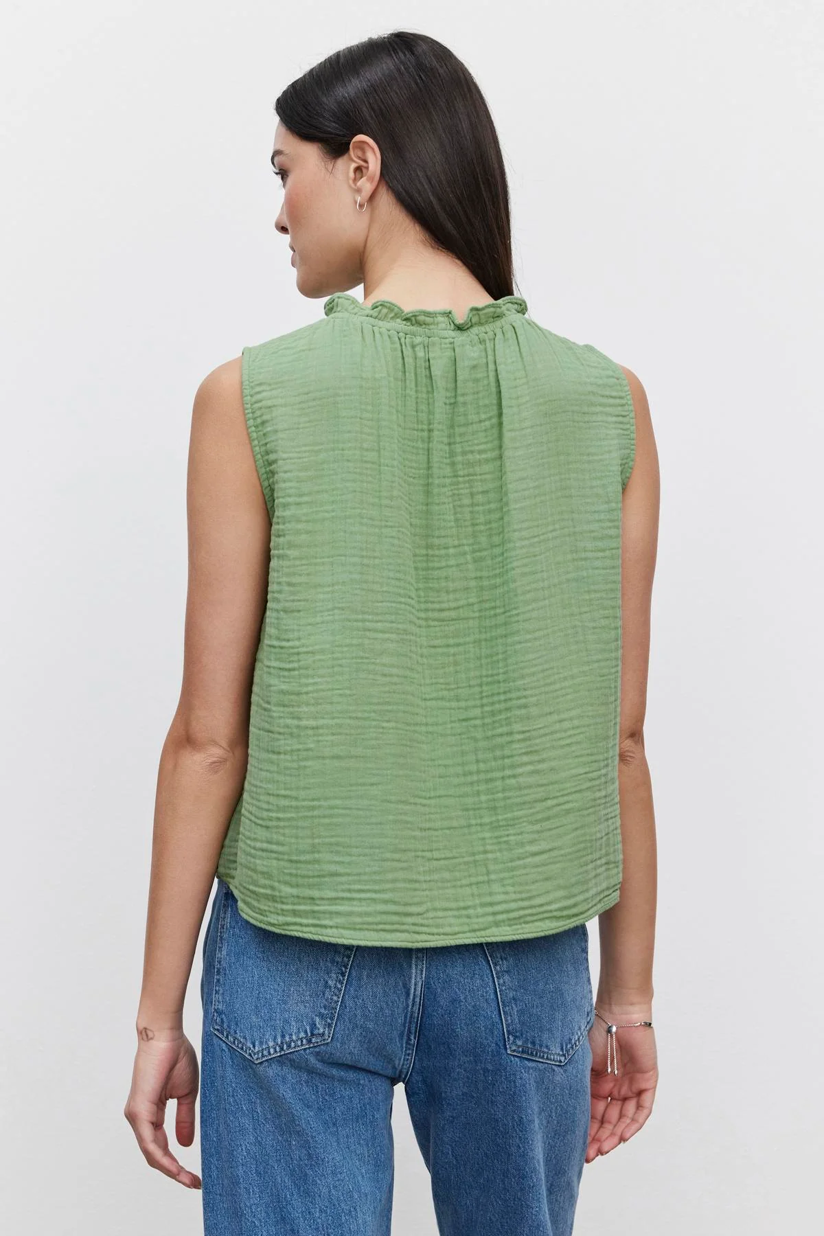 BIANCA COTTON GAUZE TANK TOP - Image 5