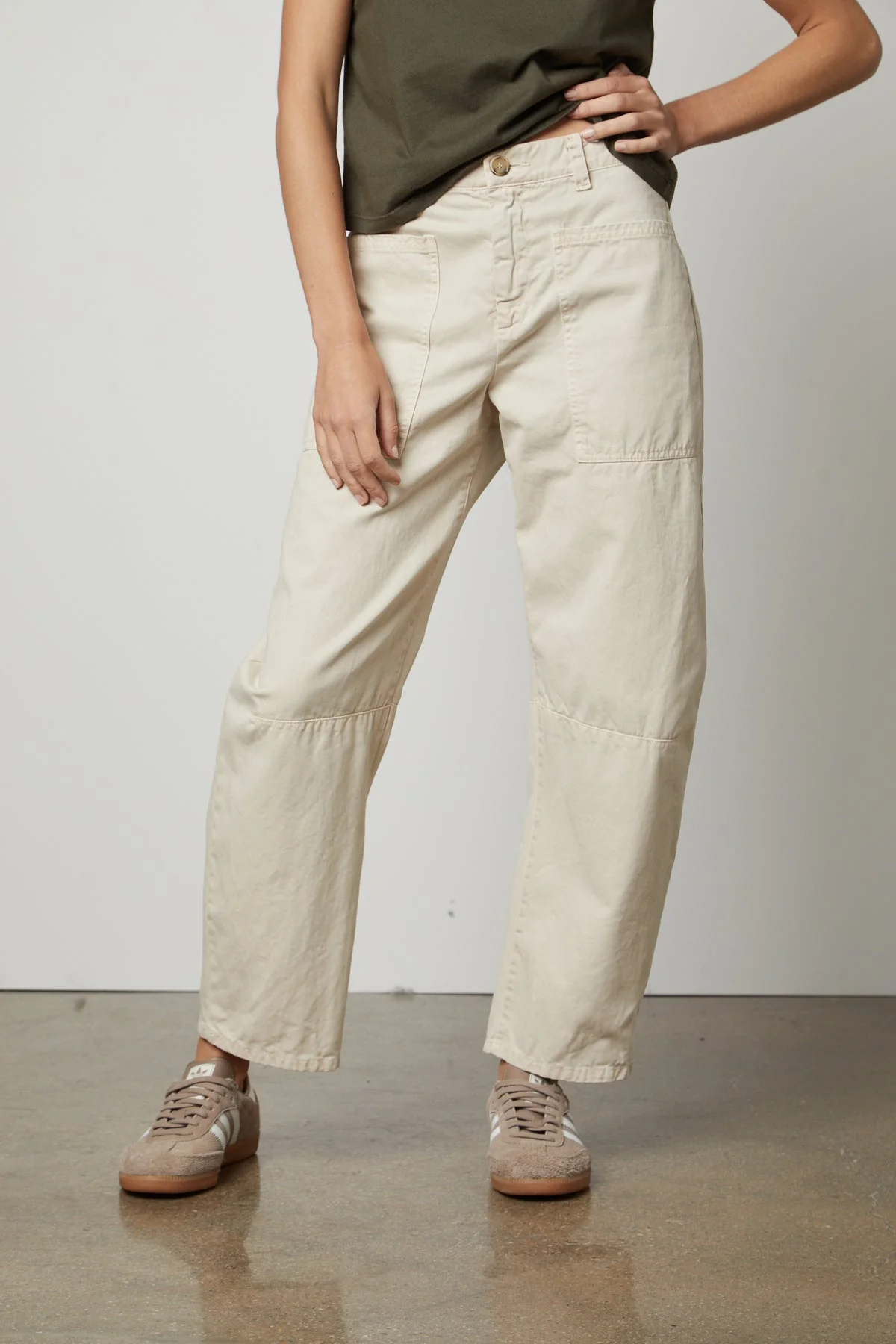 BRYLIE SANDED TWILL UTILITY PANT - Image 17