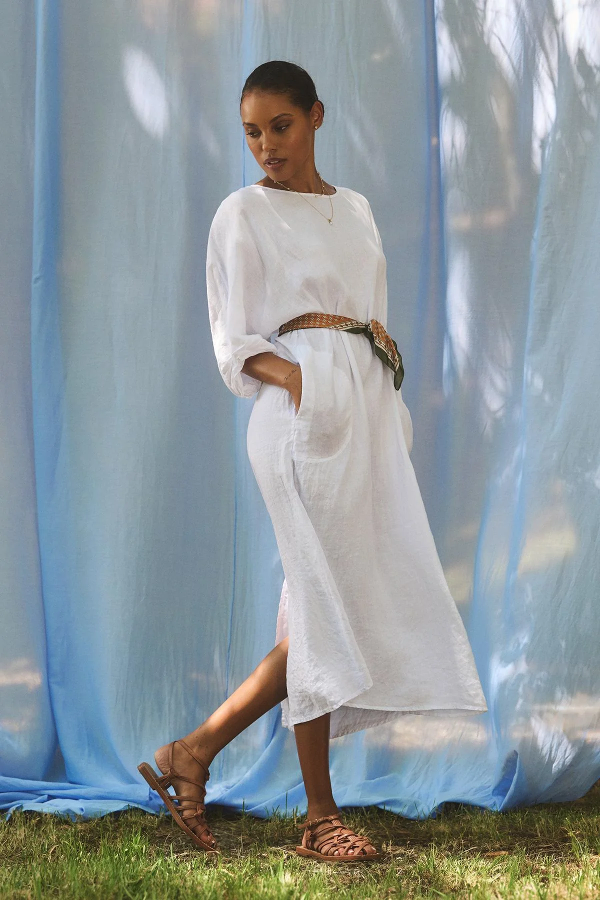 CARMEN LINEN DRESS - Image 5