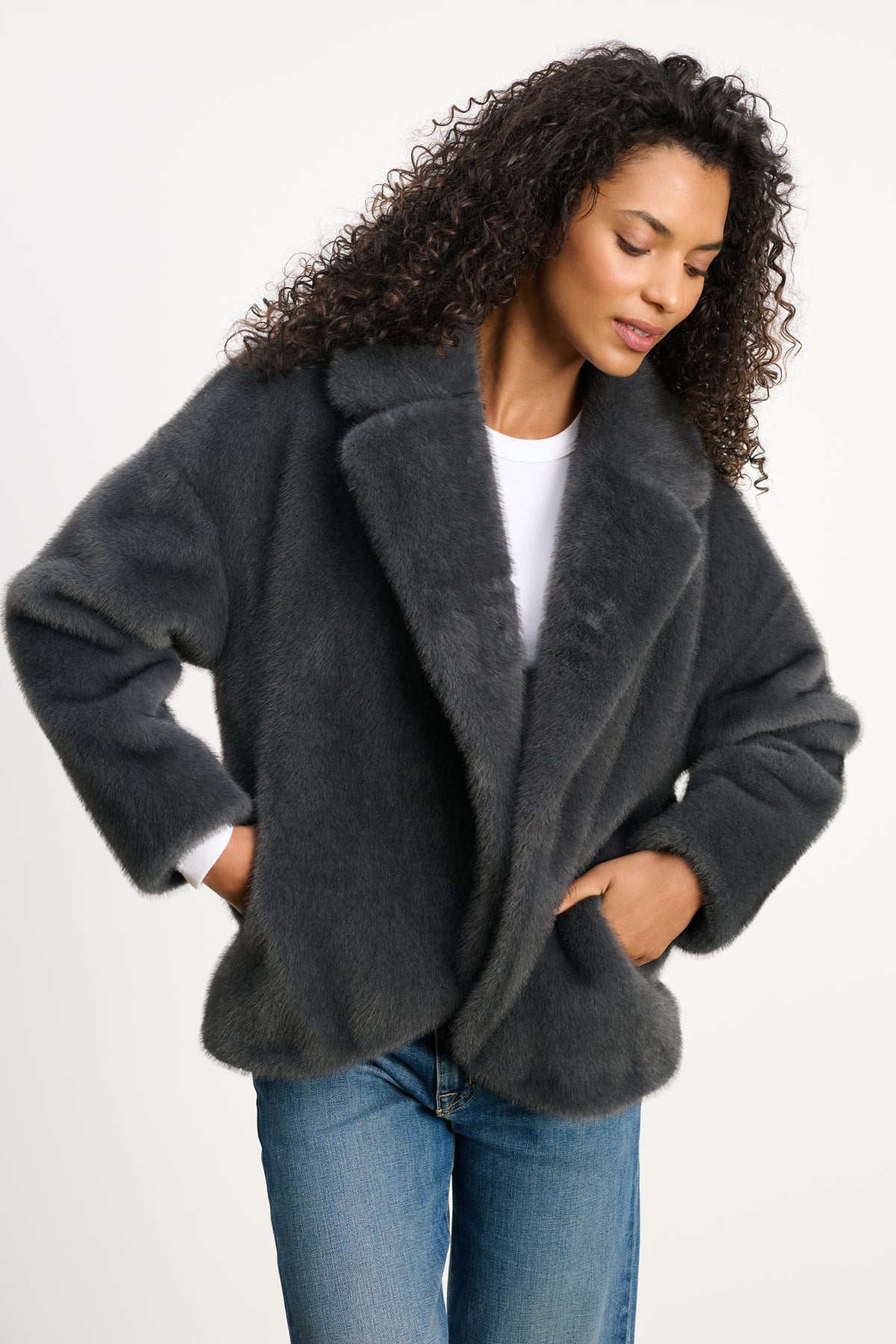 CAROLYN FAUX FUR JACKET - Image 7