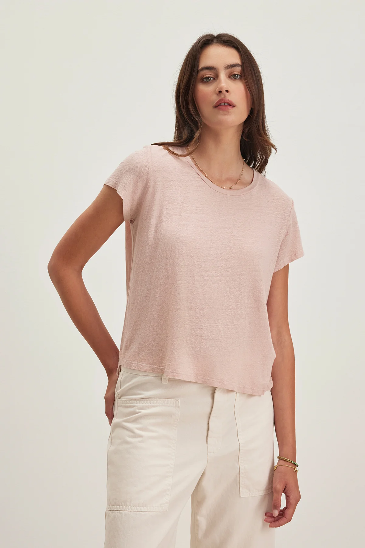 CASEY LINEN KNIT TEE