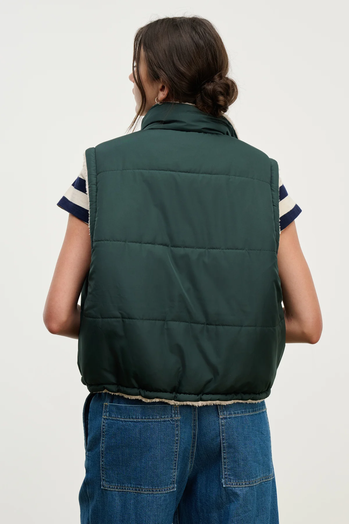 CATHY PUFFER SHERPA REVERSIBLE VEST - Image 8