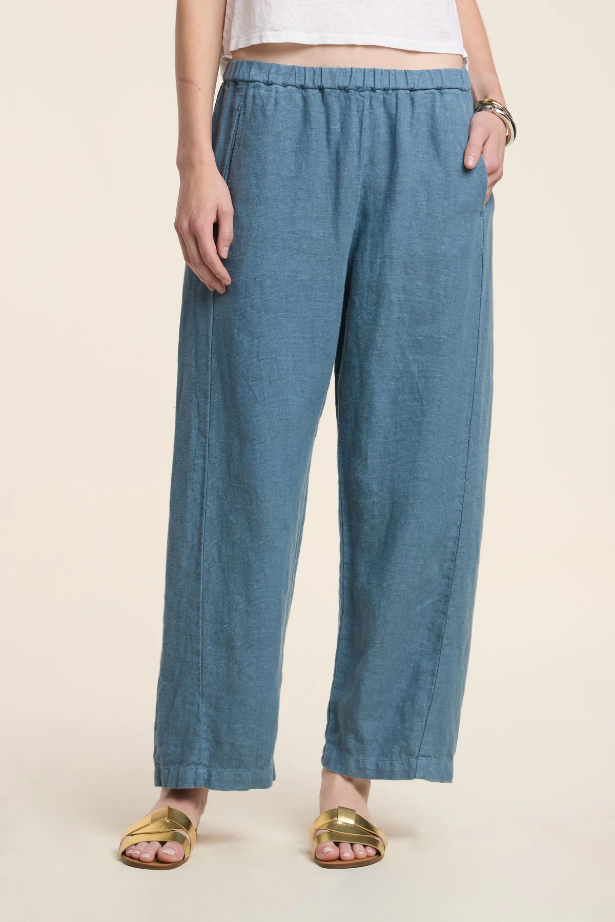 CELINE HEAVY LINEN PANT - Image 9