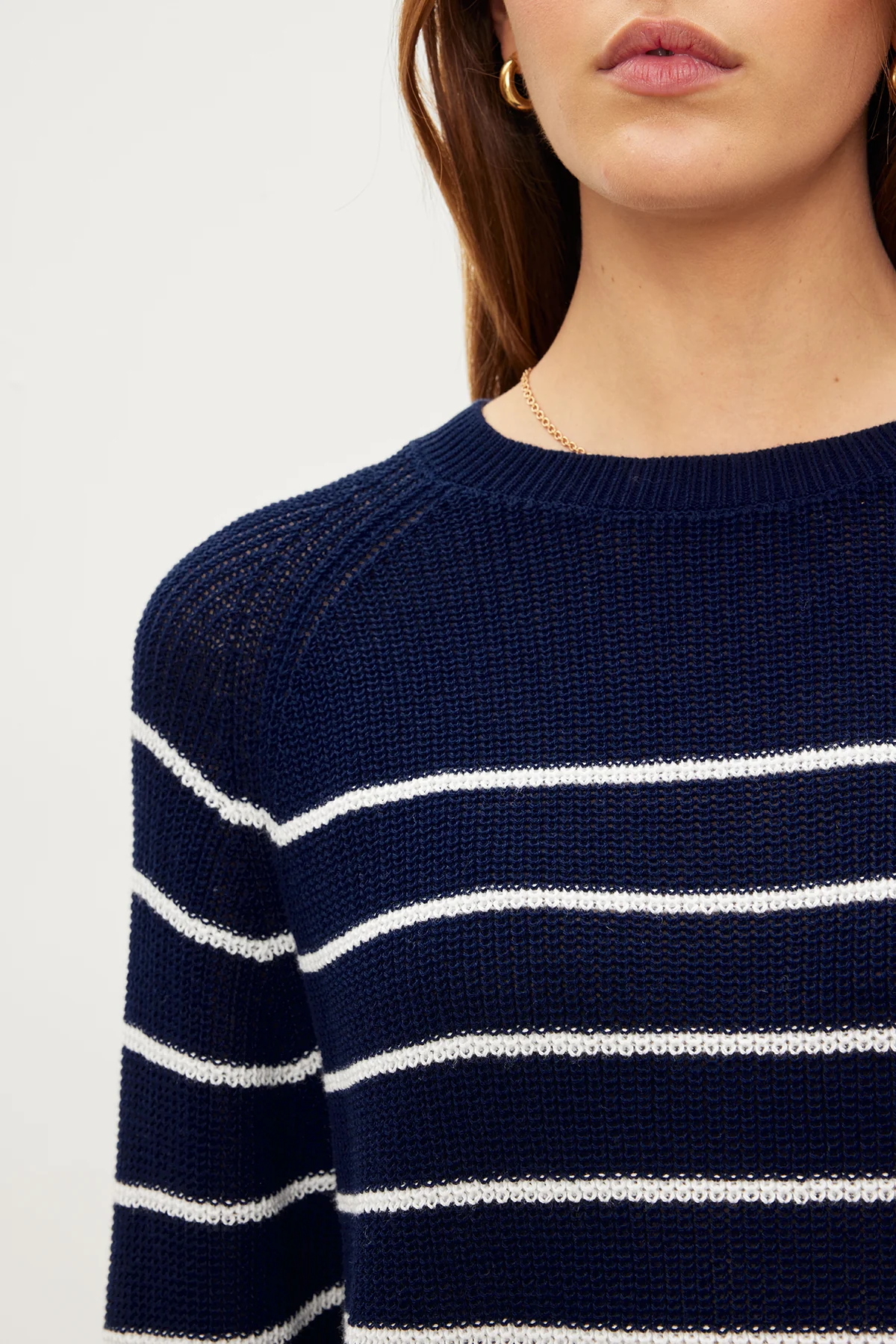CHAYSE STRIPED CREW NECK SWEATER - Image 9