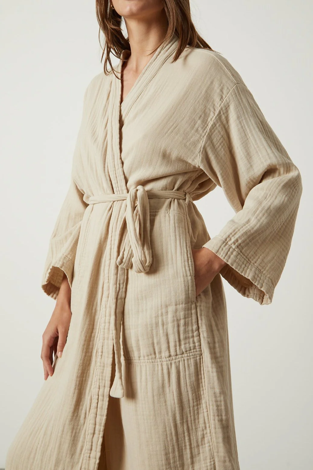 COTTON GAUZE ROBE - Image 10