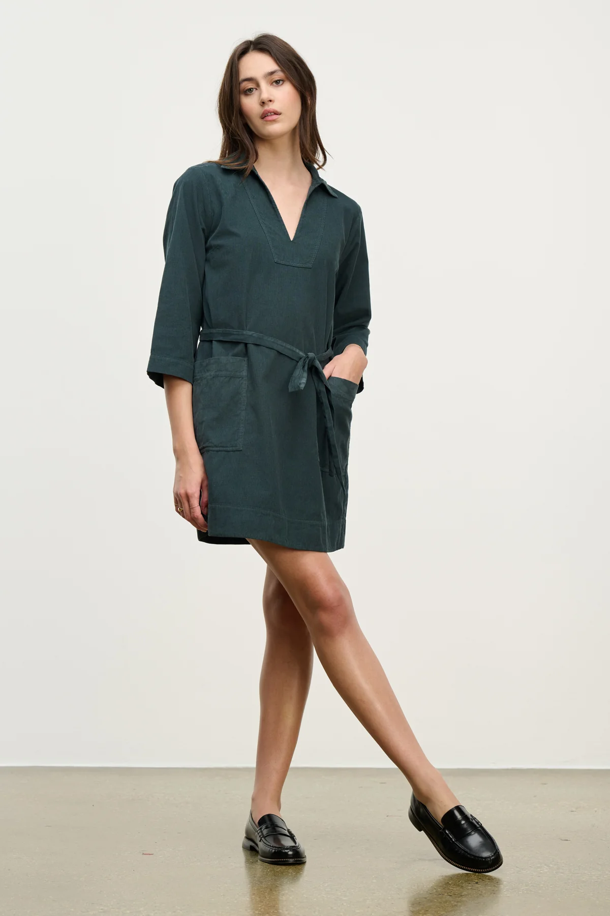 ELKE CORDUROY DRESS - Image 3