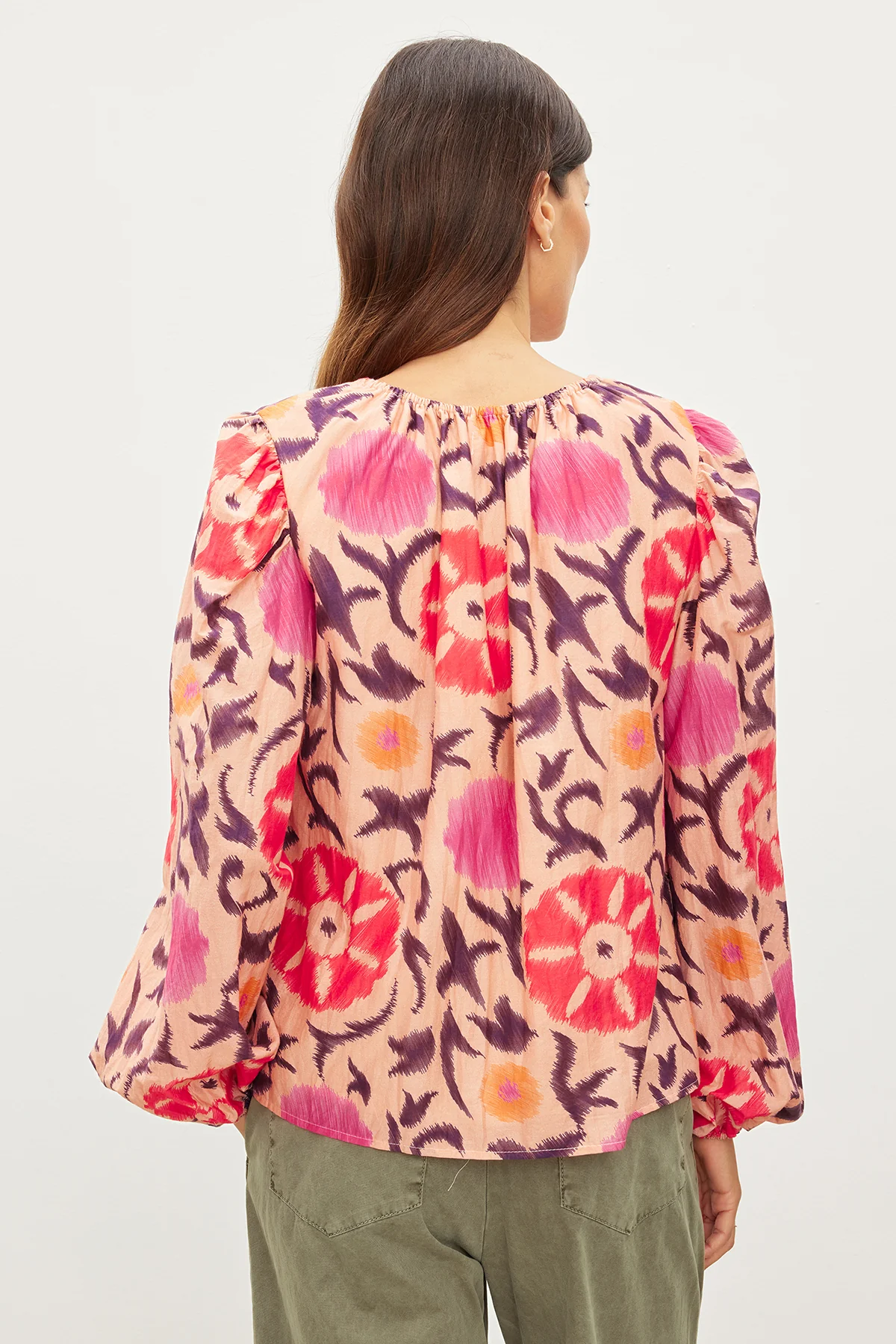 FRASER PRINTED SILK COTTON VOILE TOP - Image 6