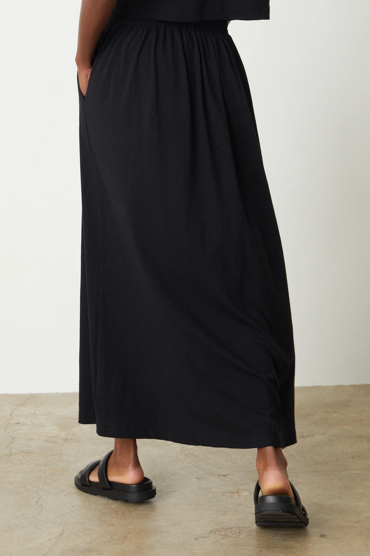 GWEN COTTON SLUB MAXI SKIRT - Image 3