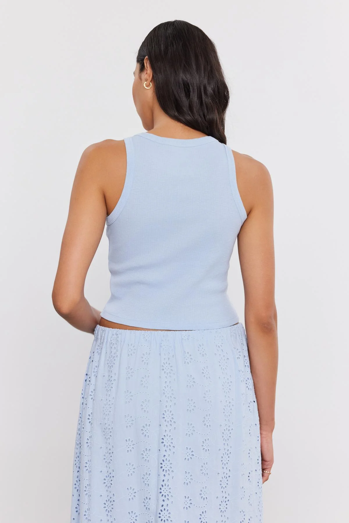 HARLA RIBBED CROPPED TANK TOP - Image 4
