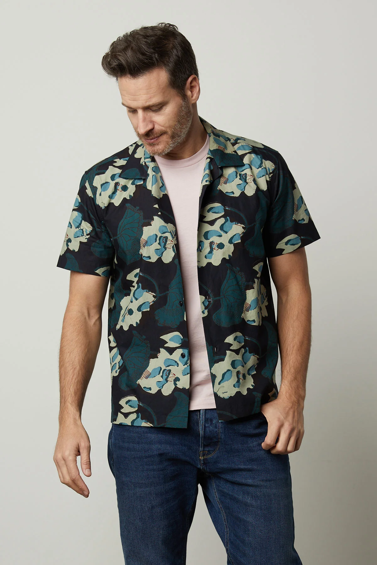 IGGY PRINTED BUTTON-UP SHIRT - Image 3