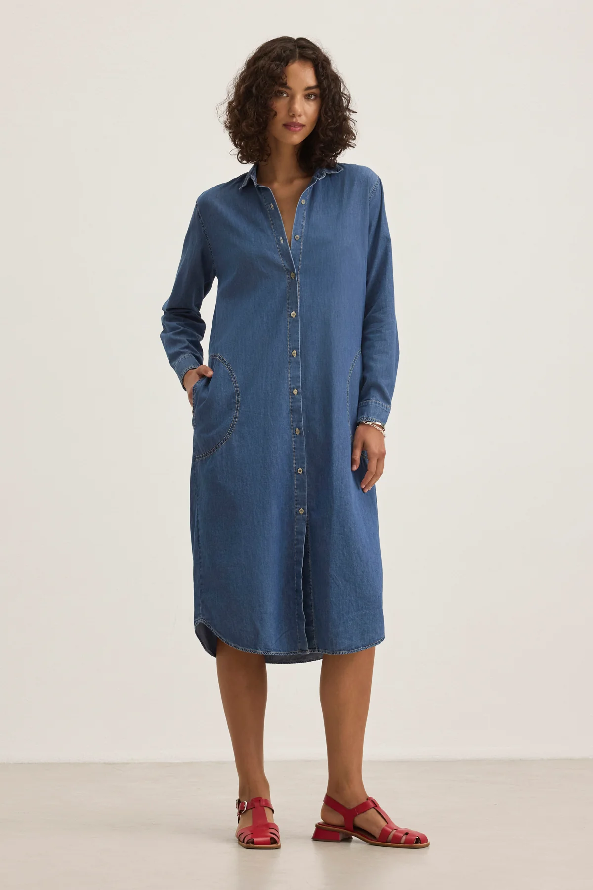 IZMIR CHAMBRAY DRESS - Image 2