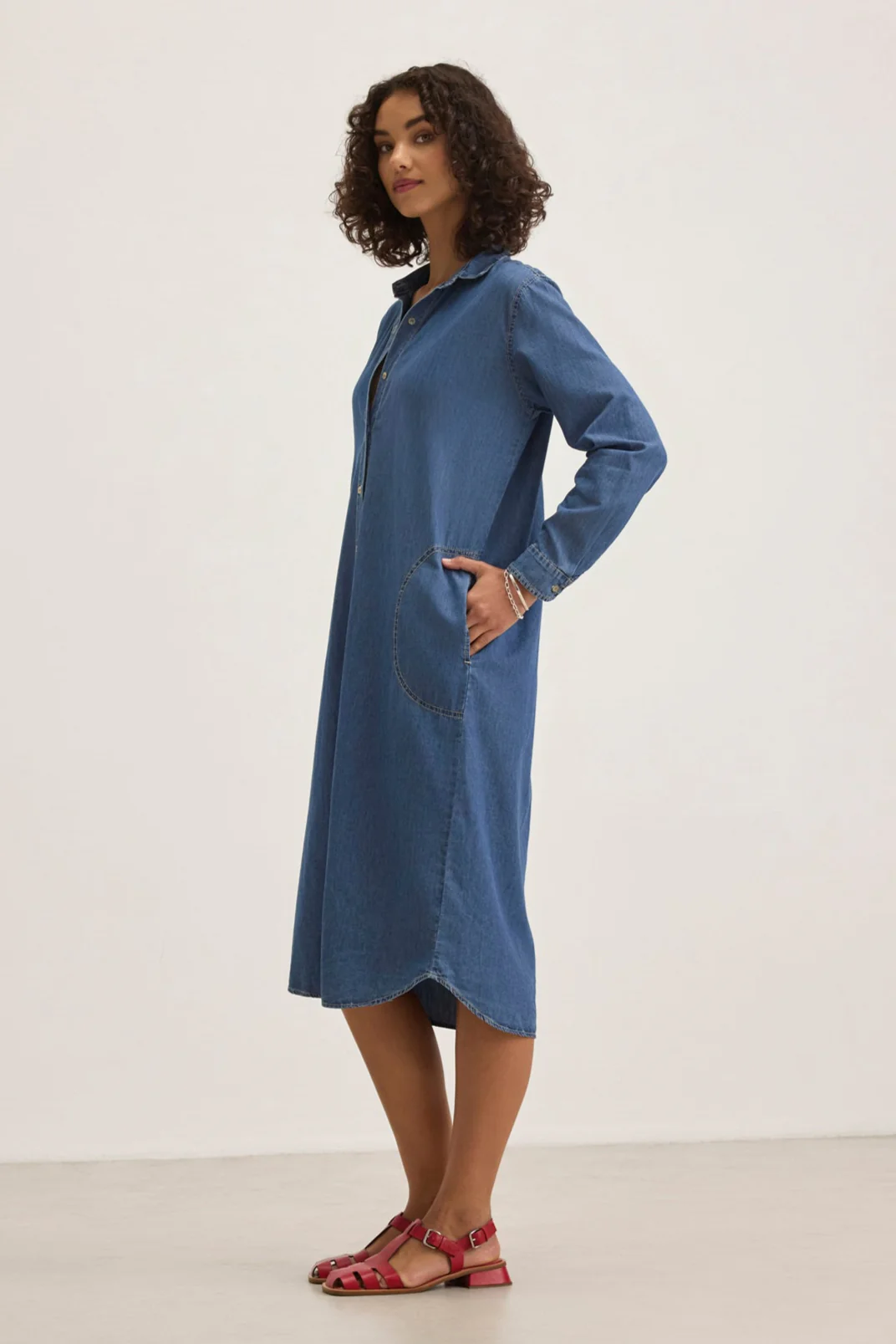 IZMIR CHAMBRAY DRESS - Image 3