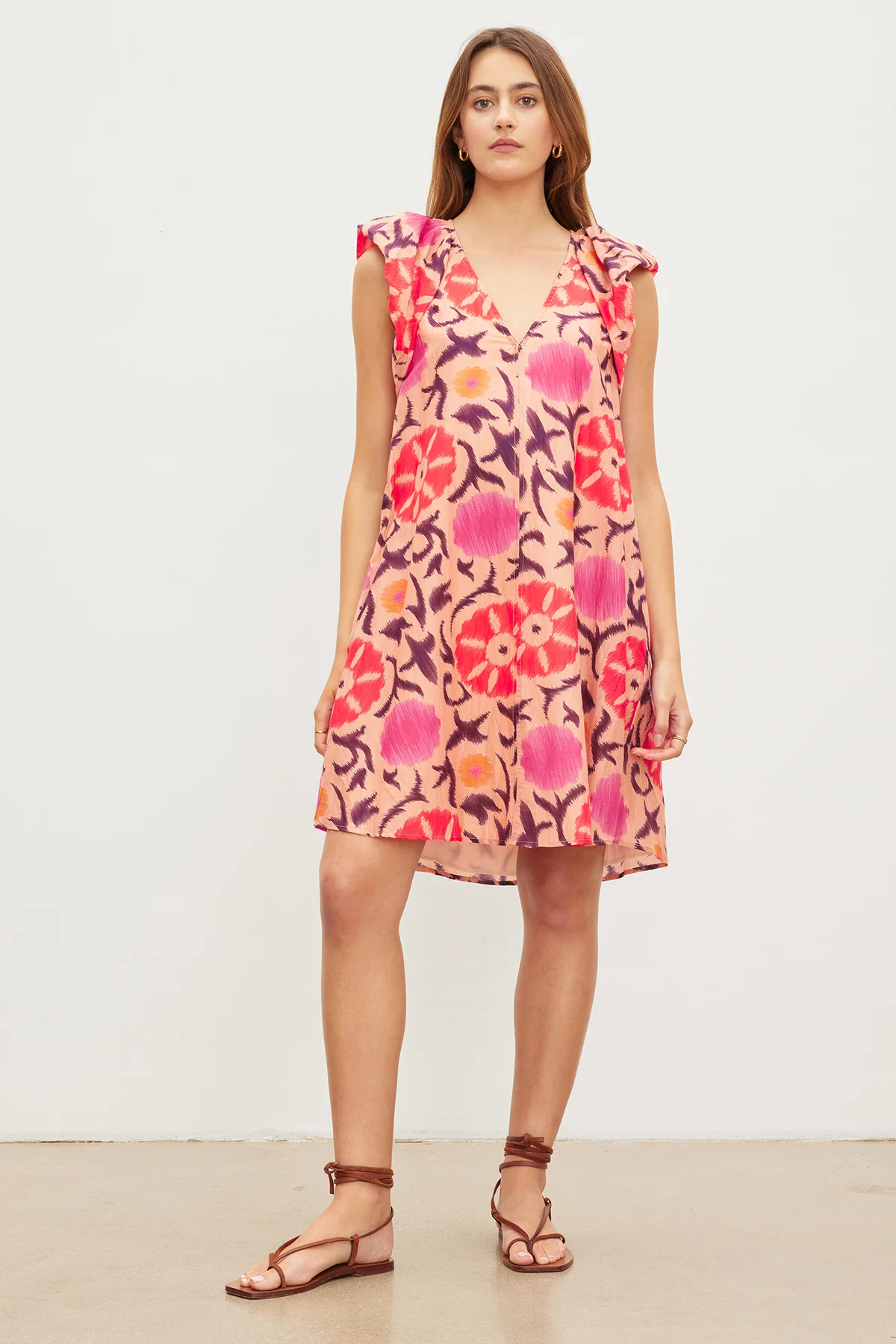 JENNA PRINTED SILK COTTON VOILE DRESS - Image 2