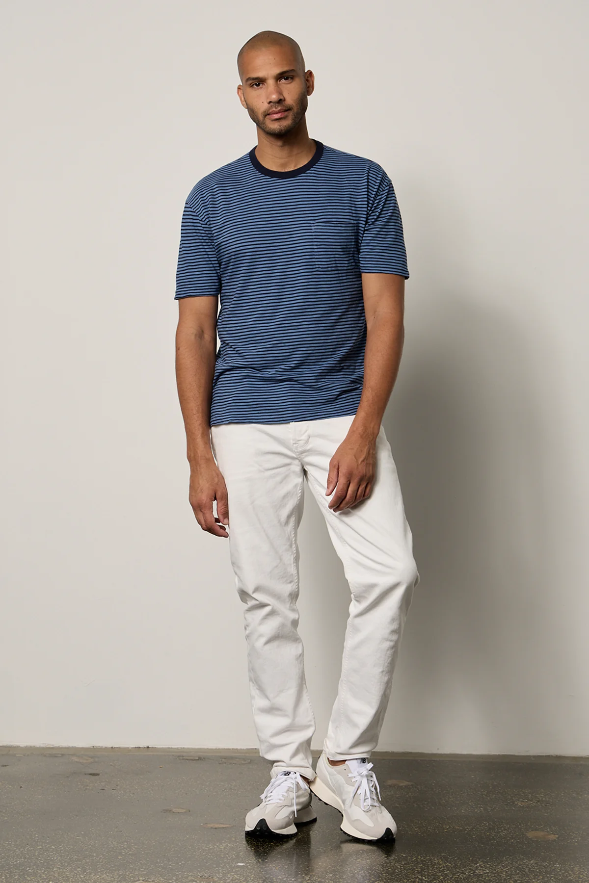 JEREMY STRIPED CREW NECK TEE - Image 4