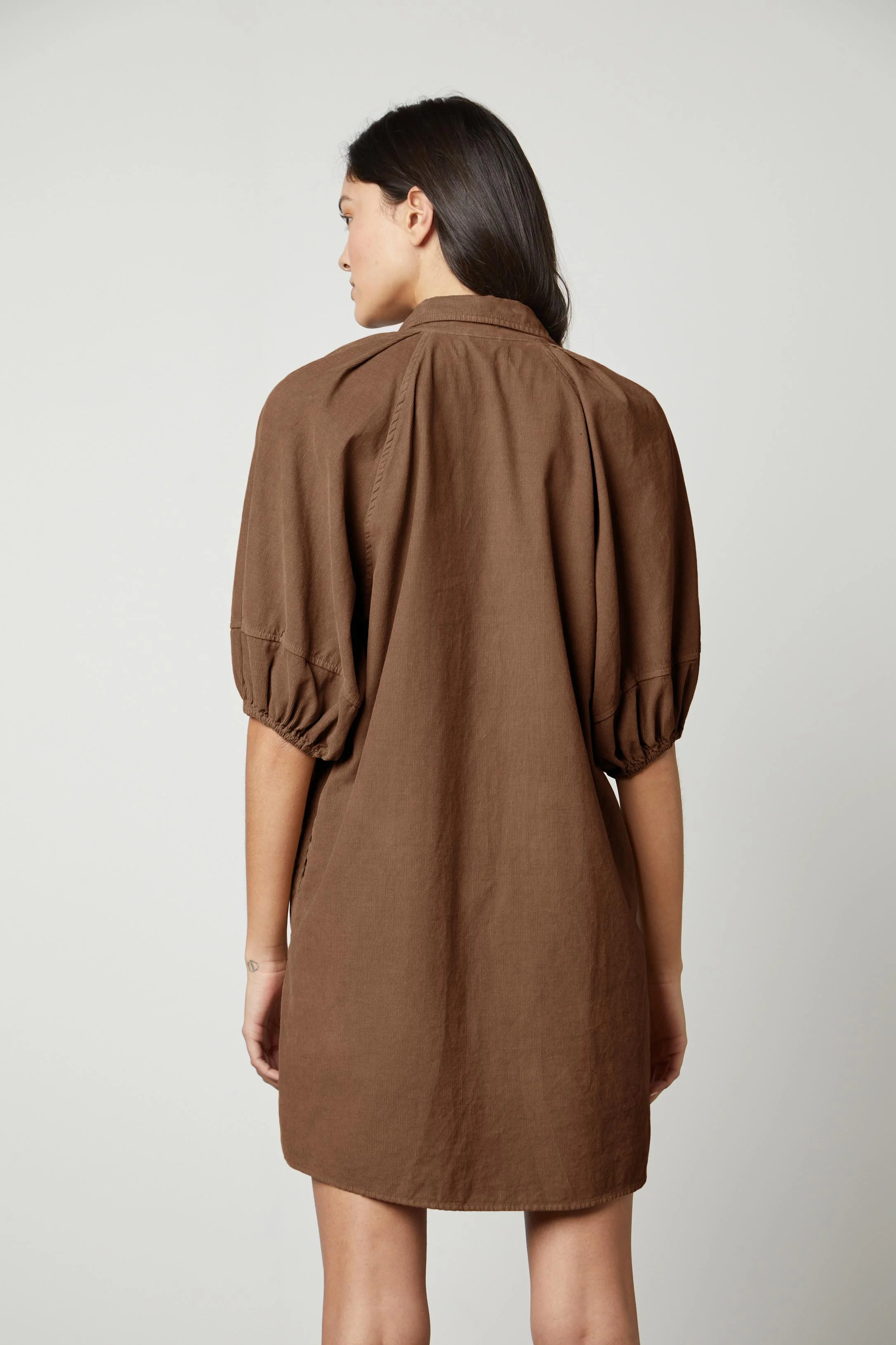 KADY CORDUROY BUTTON-UP DRESS - Image 15
