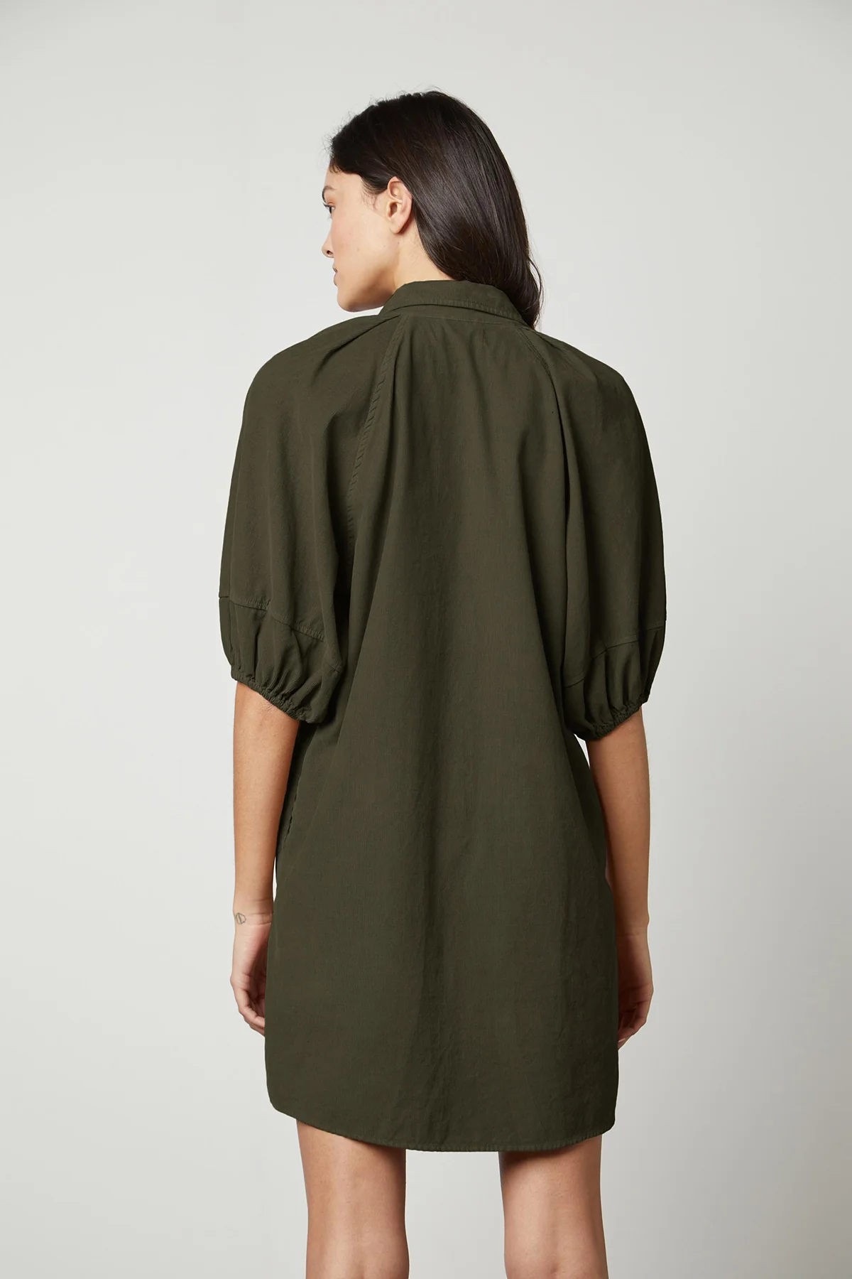 KADY CORDUROY BUTTON-UP DRESS - Image 8