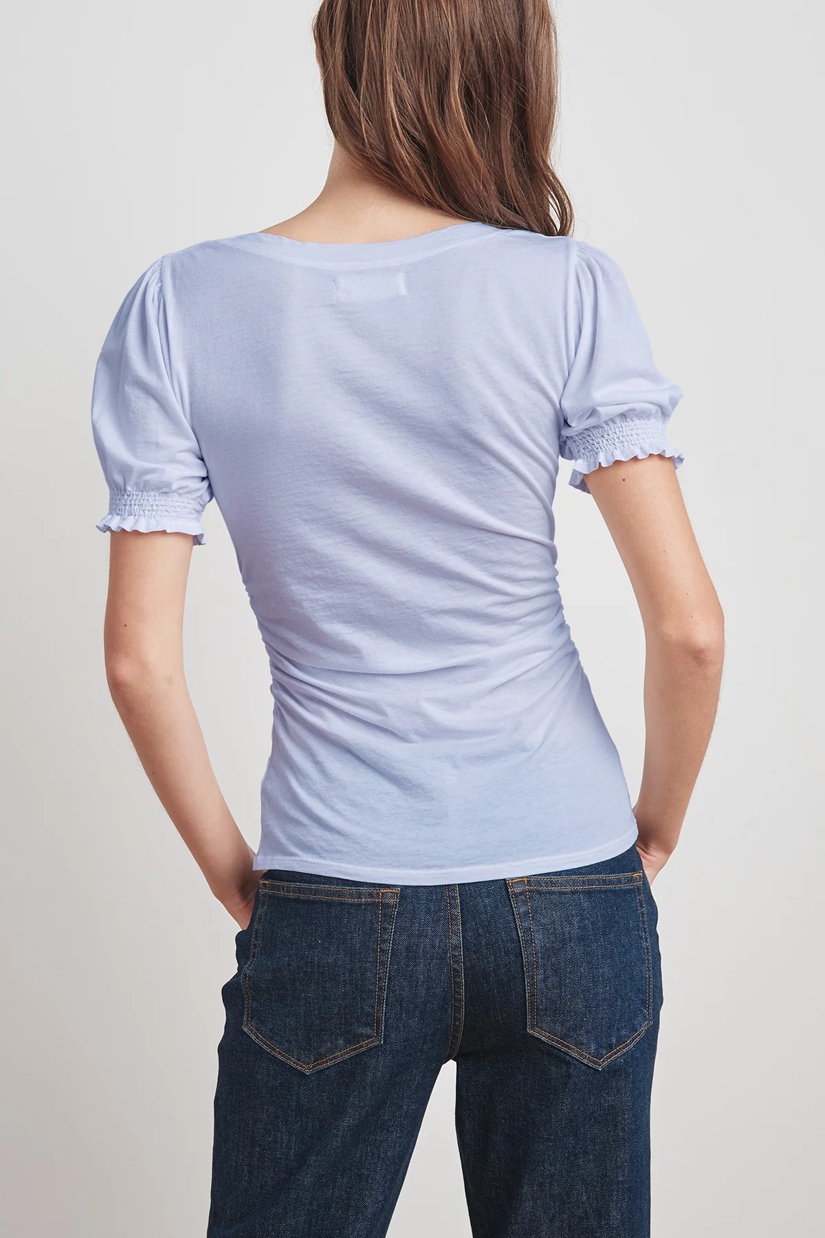 KAMI GAUZY WHISPER SHIRRED SLEEVE TOP - Image 4