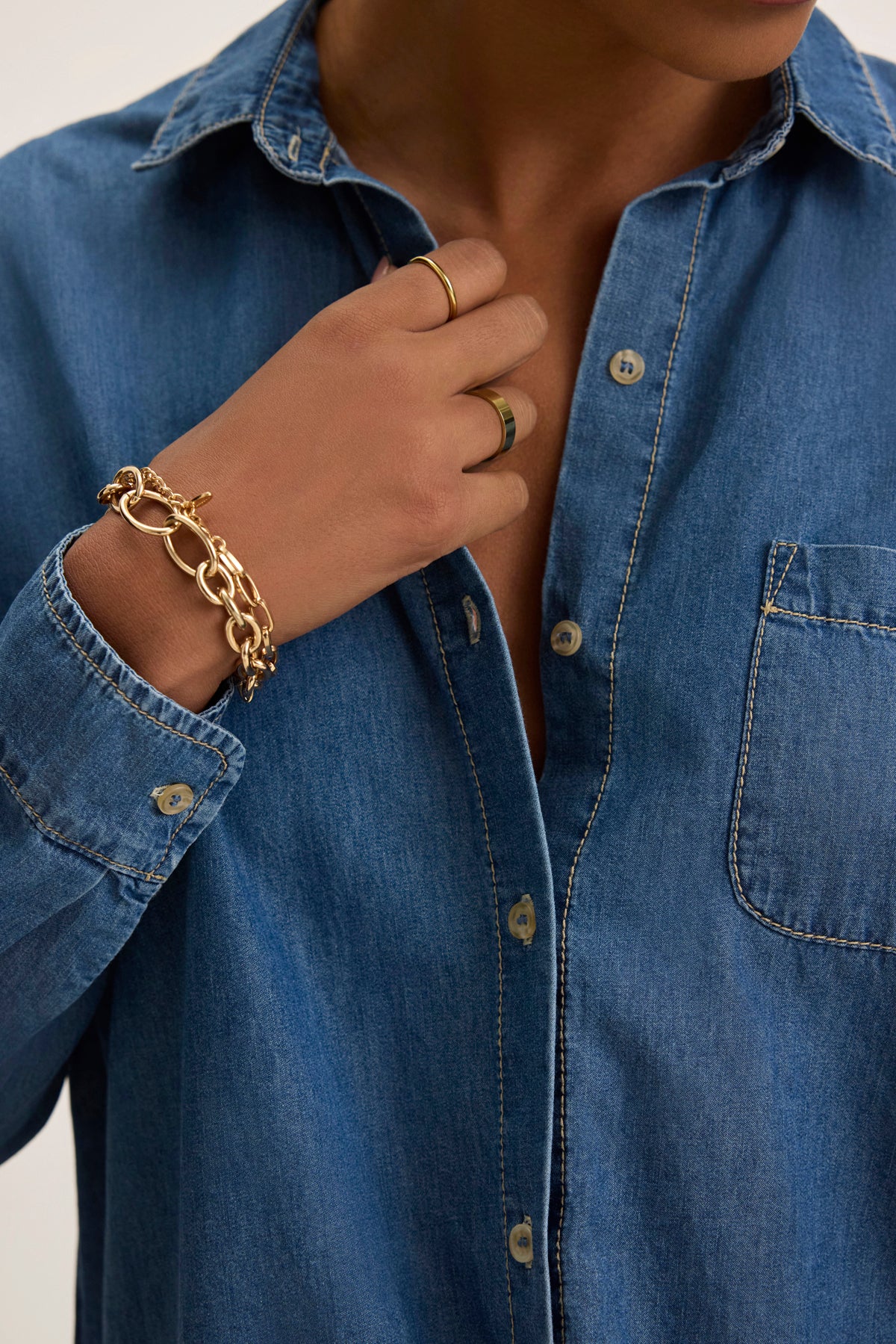 KASSA CHAMBRAY SHIRT - Image 5