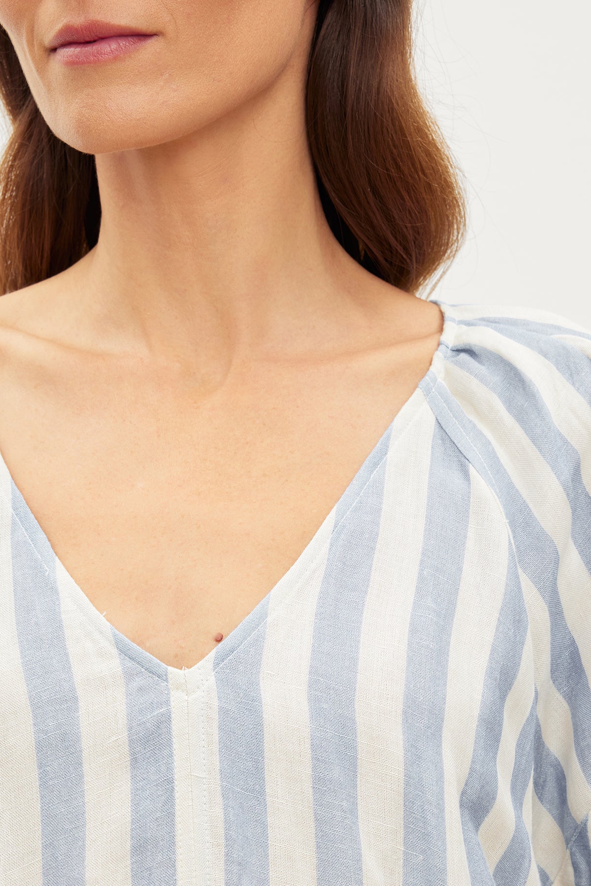KATY STRIPED LINEN TOP - Image 7
