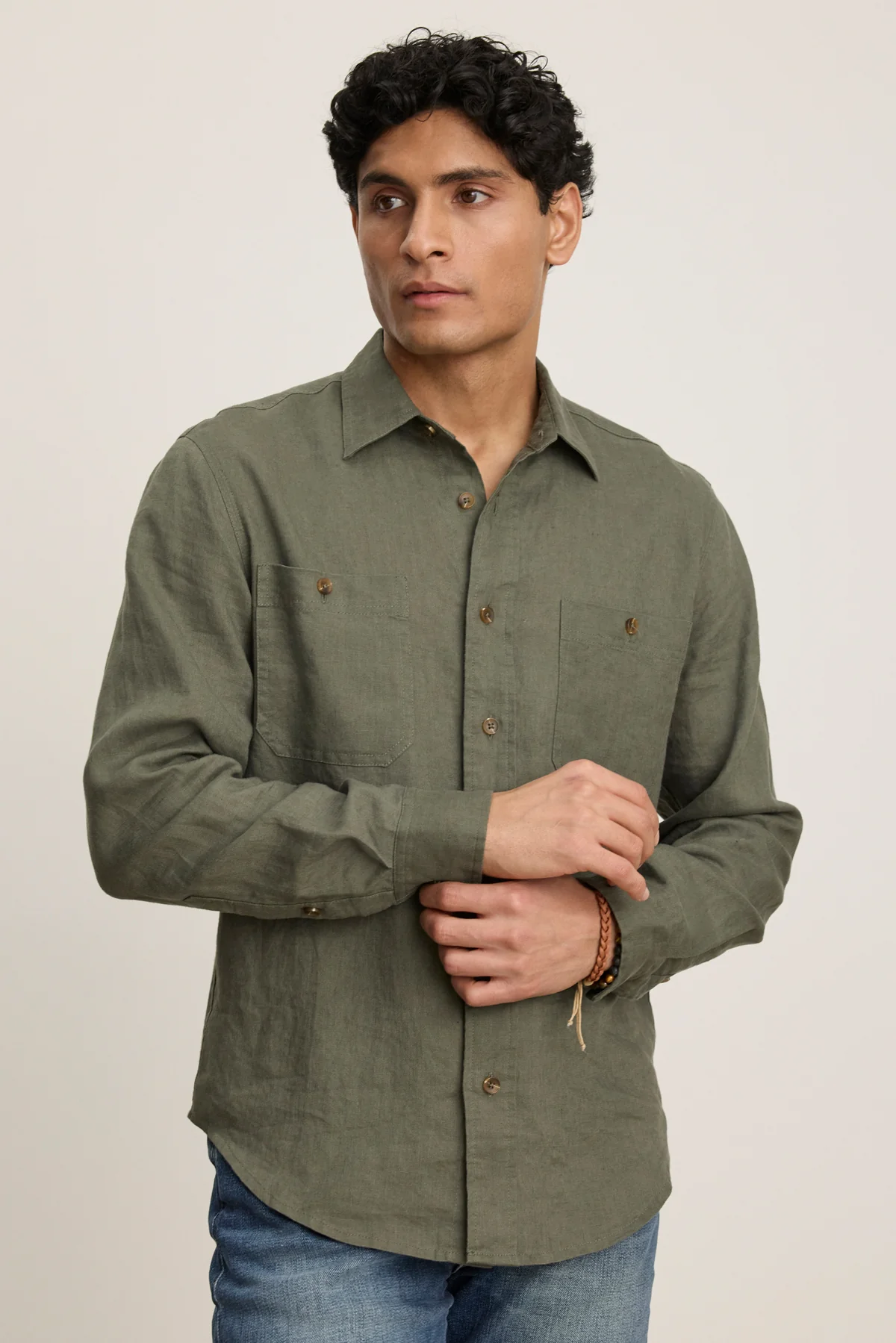 LINDEN LINEN BUTTON-UP SHIRT - Image 5