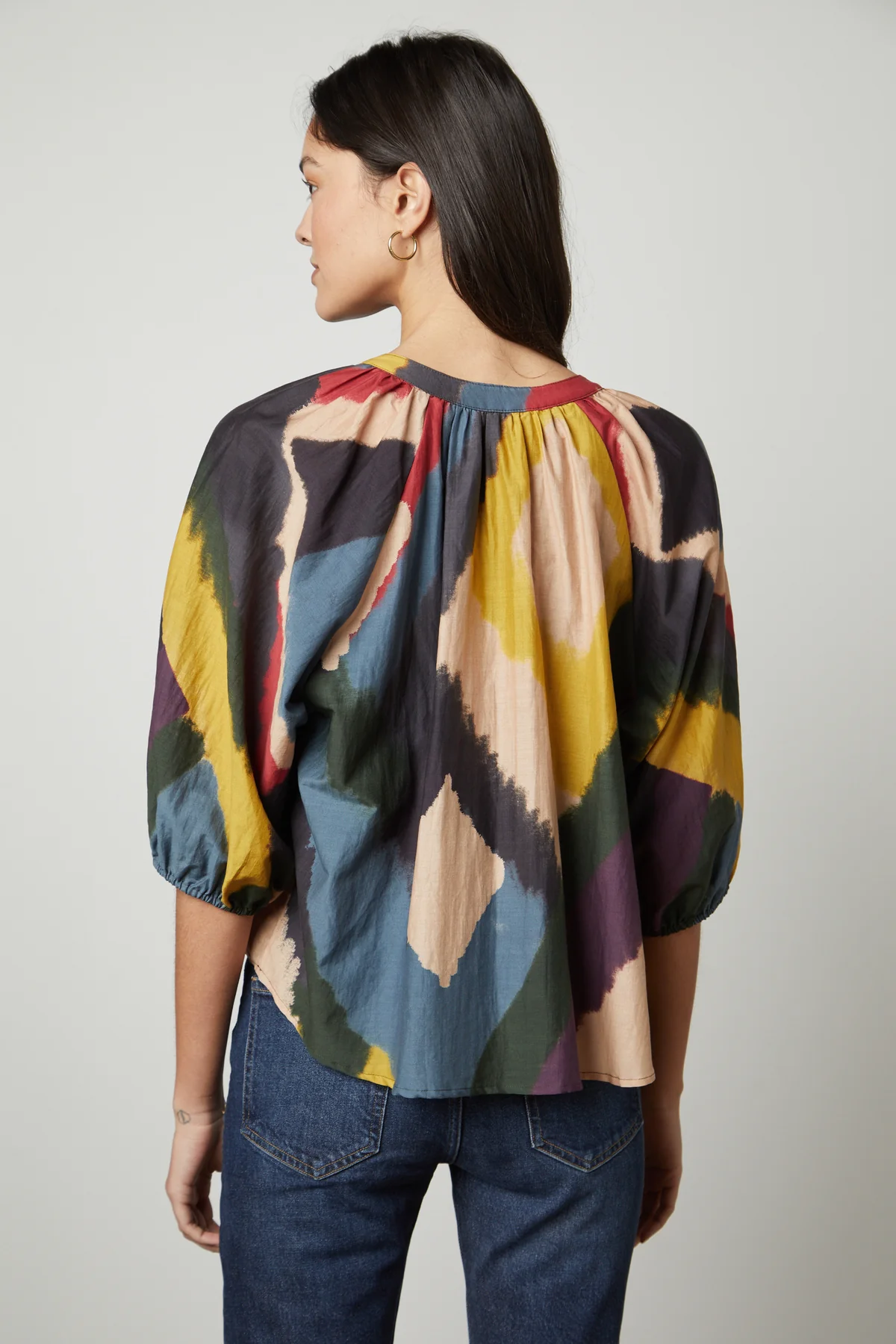 LIZETTE PRINTED BOHO TOP - Image 3