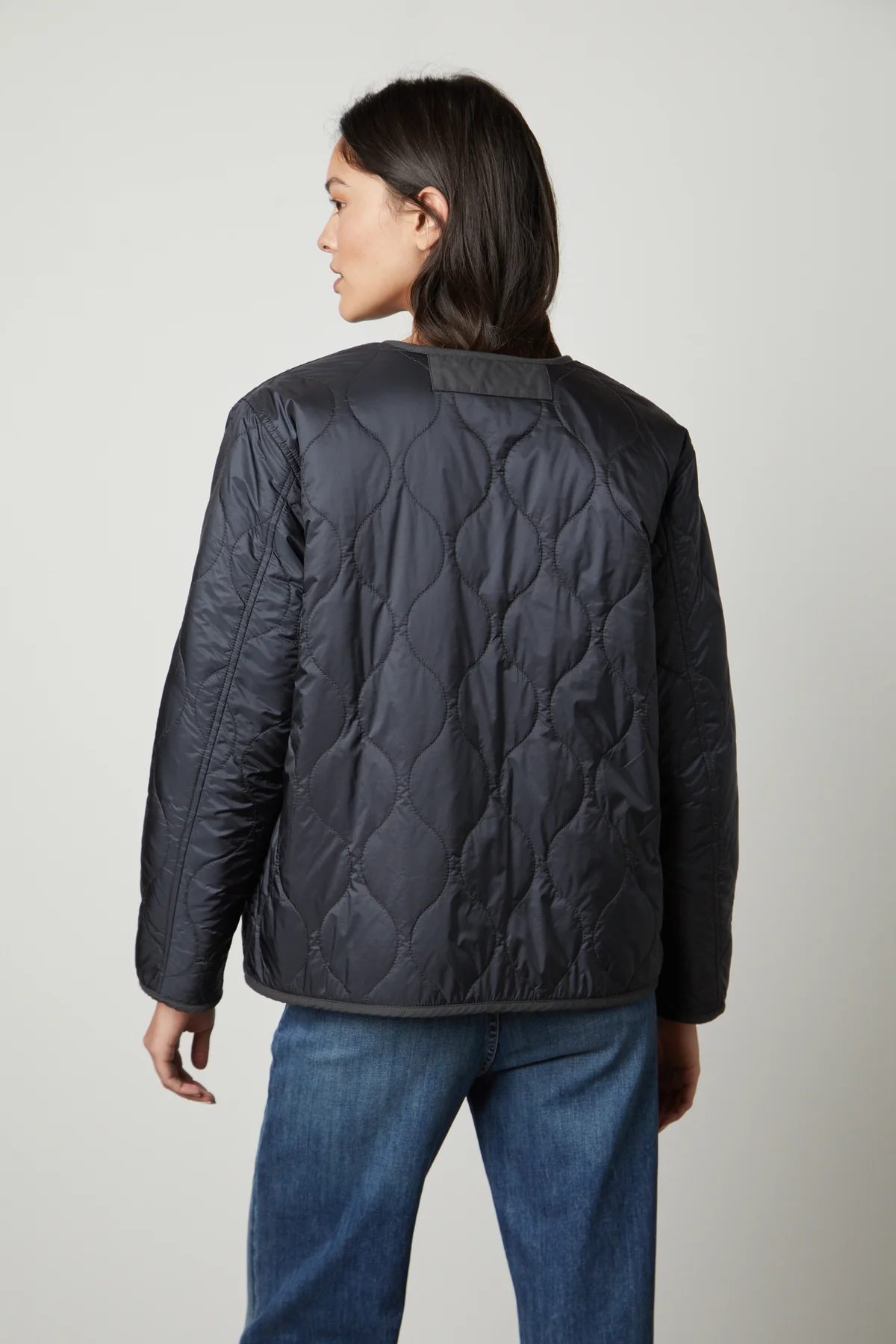 MARISSA REVERSIBLE QUILTED SHERPA JACKET - Image 3