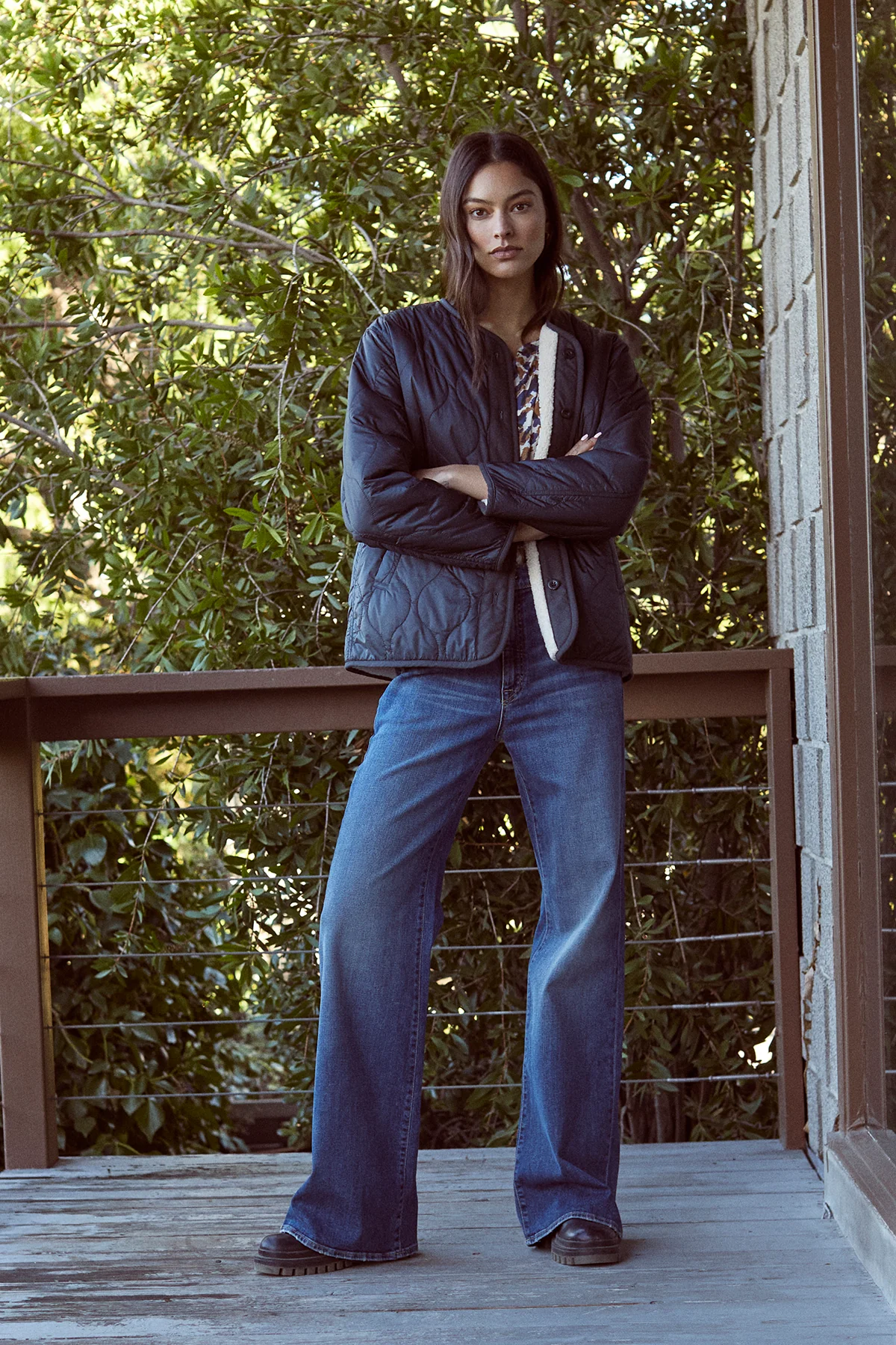 MARISSA REVERSIBLE QUILTED SHERPA JACKET - Image 5