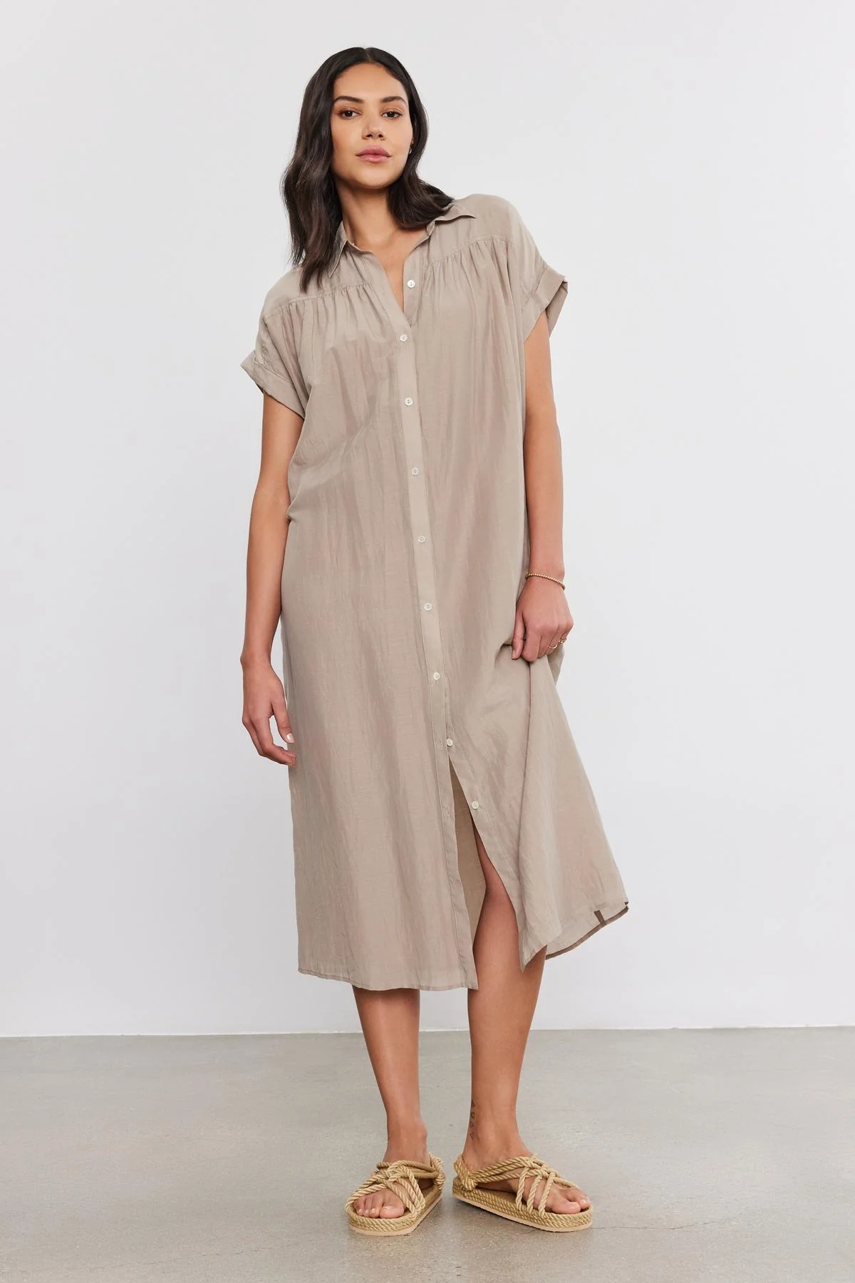 MARLA SILK COTTON VOILE DRESS - Image 6