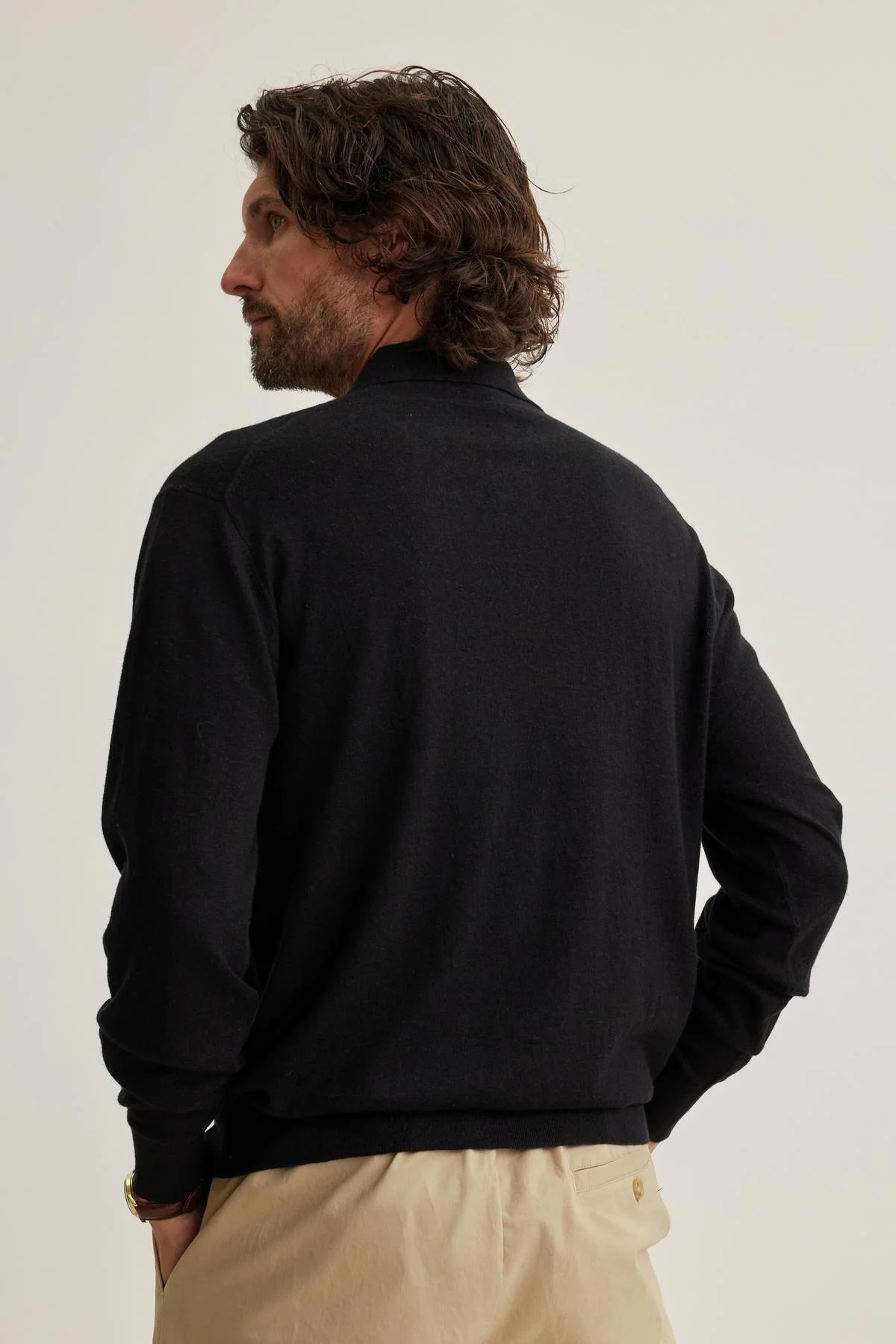 MATTEO COTTON LINEN SWEATER POLO - Image 3