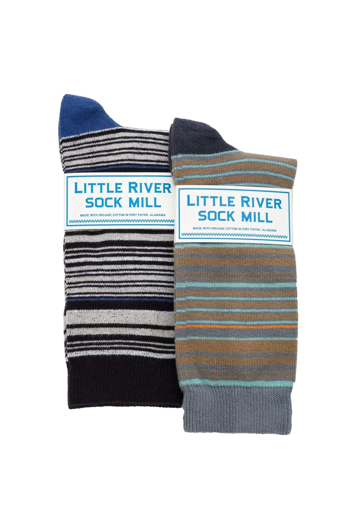 MULTI STRIPE CREW SOCK BY LITTLE RIVER SOCK MILL - Image 12