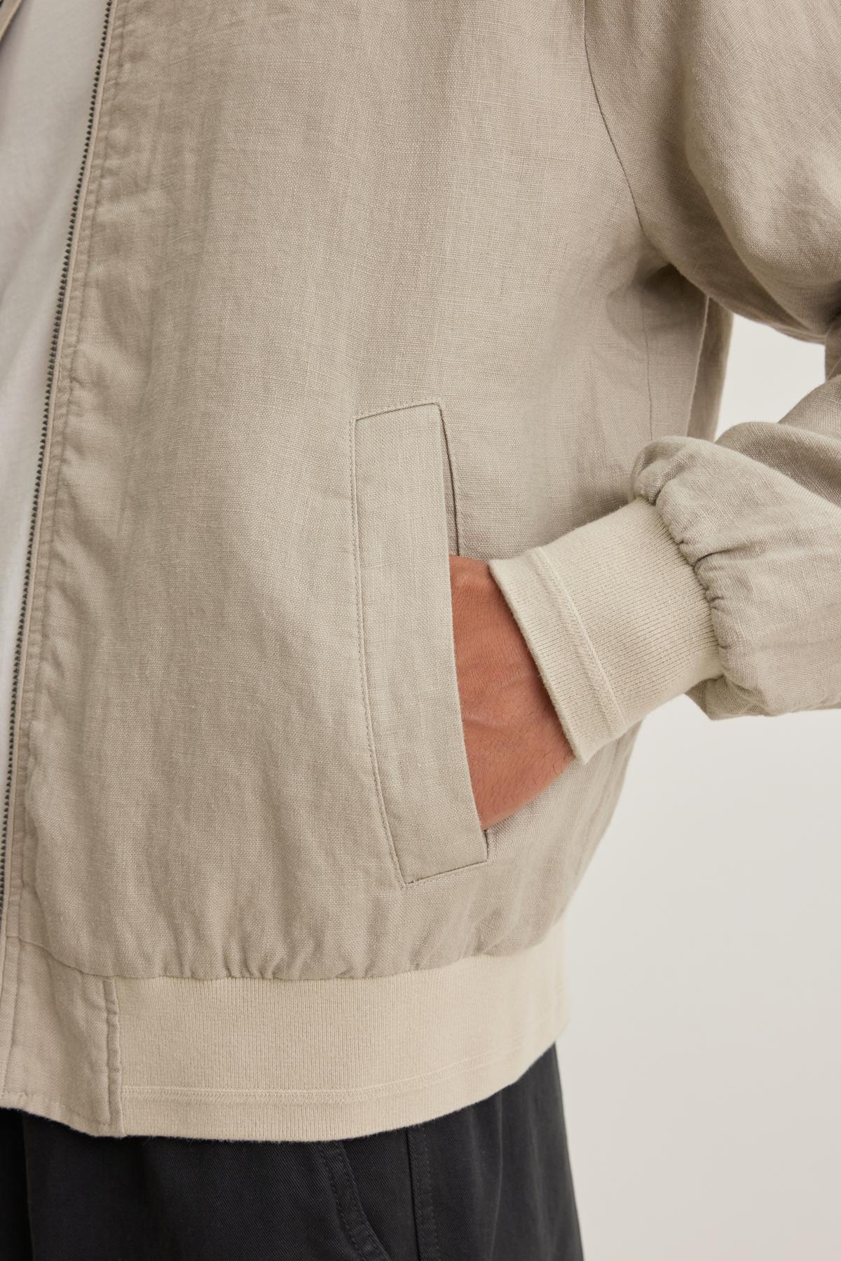 MURPHY LINEN BOMBER JACKET - Image 10