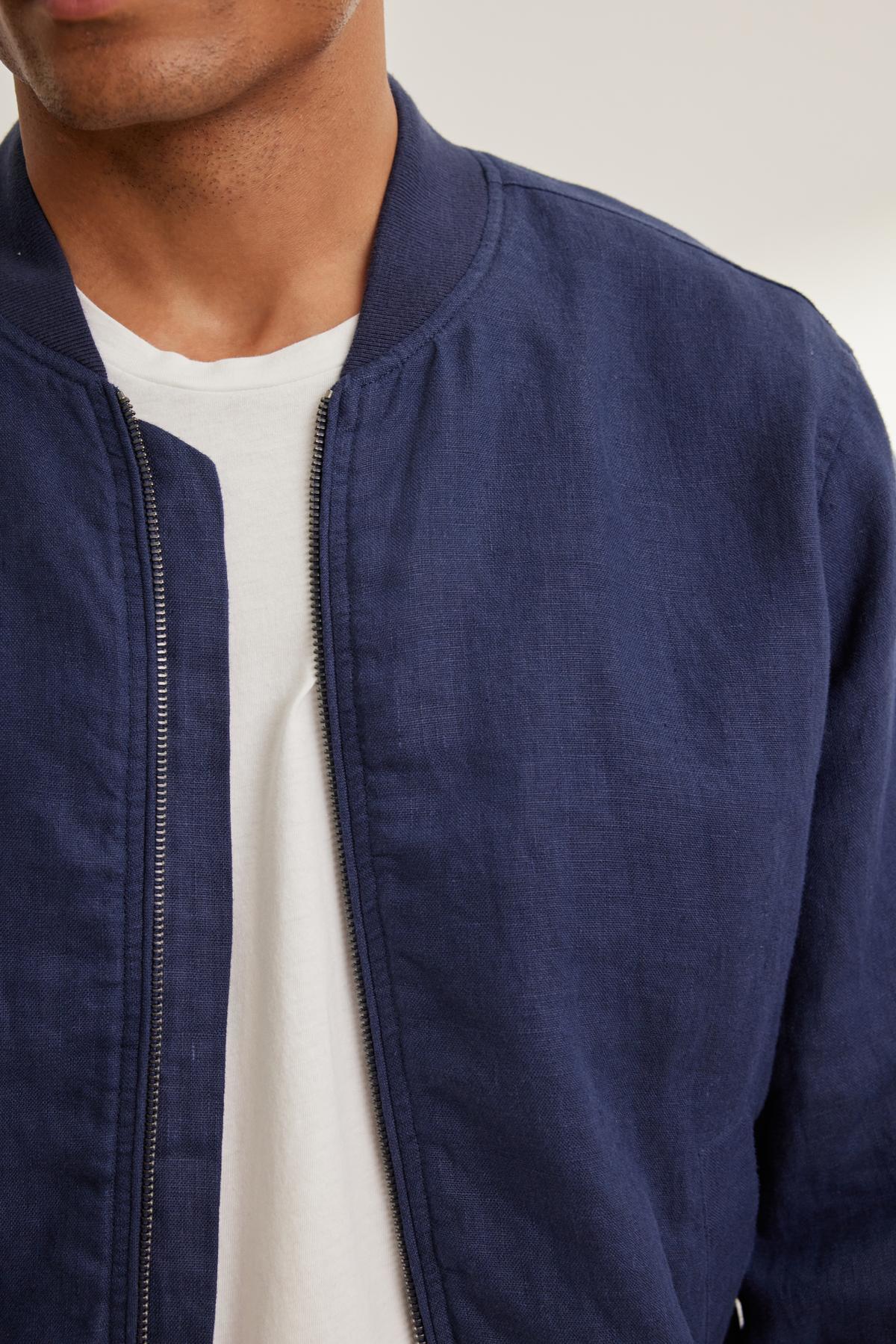 MURPHY LINEN BOMBER JACKET - Image 5