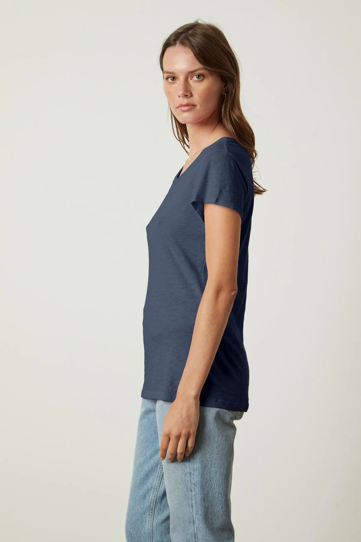 ODELIA COTTON SLUB CREW NECK TEE - Image 10