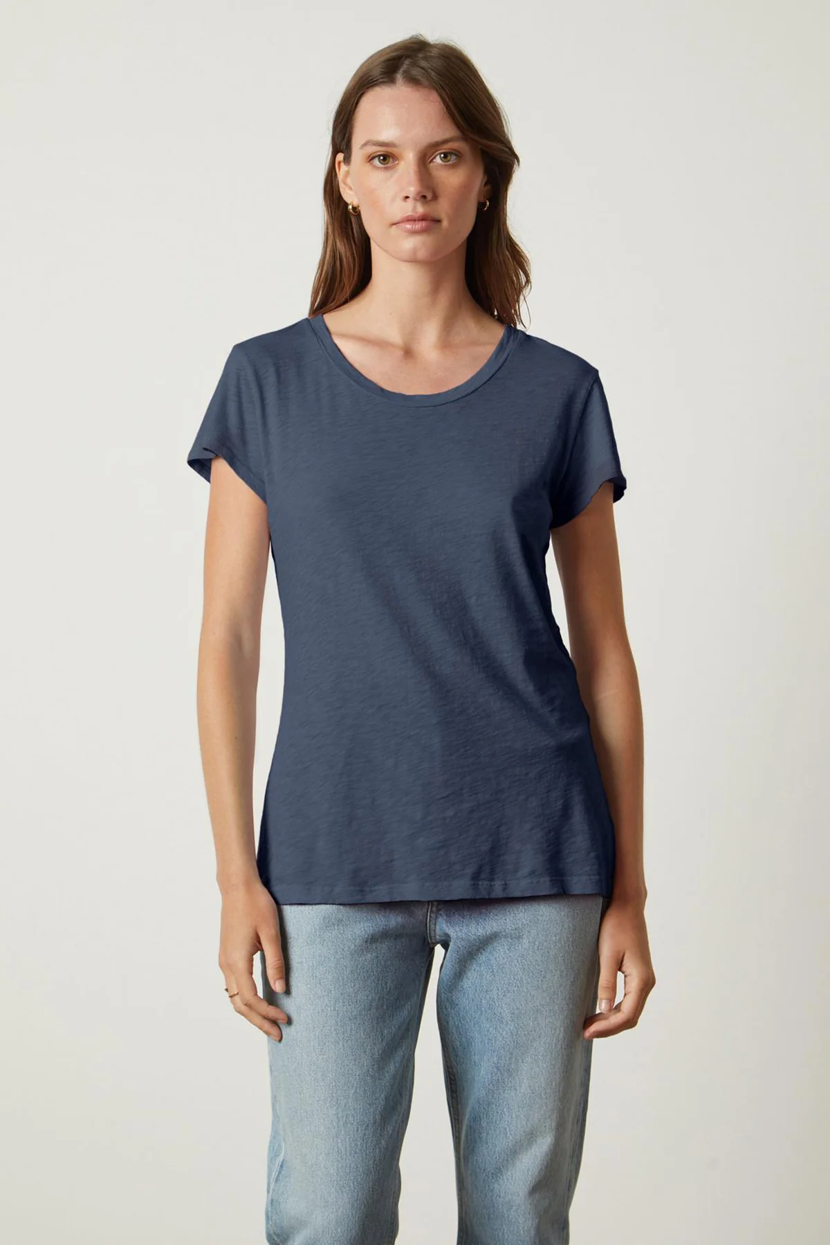 ODELIA COTTON SLUB CREW NECK TEE - Image 9