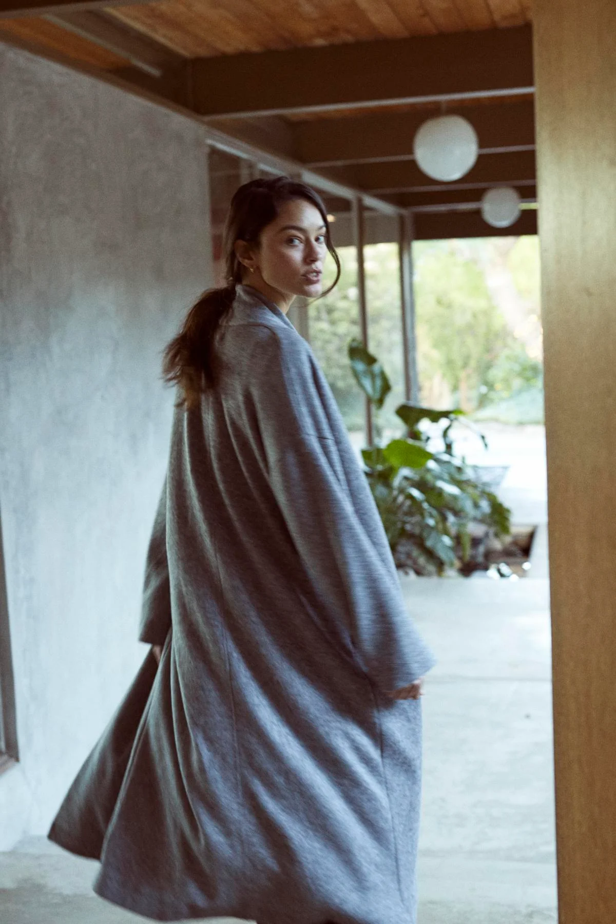 PATRICIA DOUBLE KNIT DUSTER CARDIGAN - Image 5