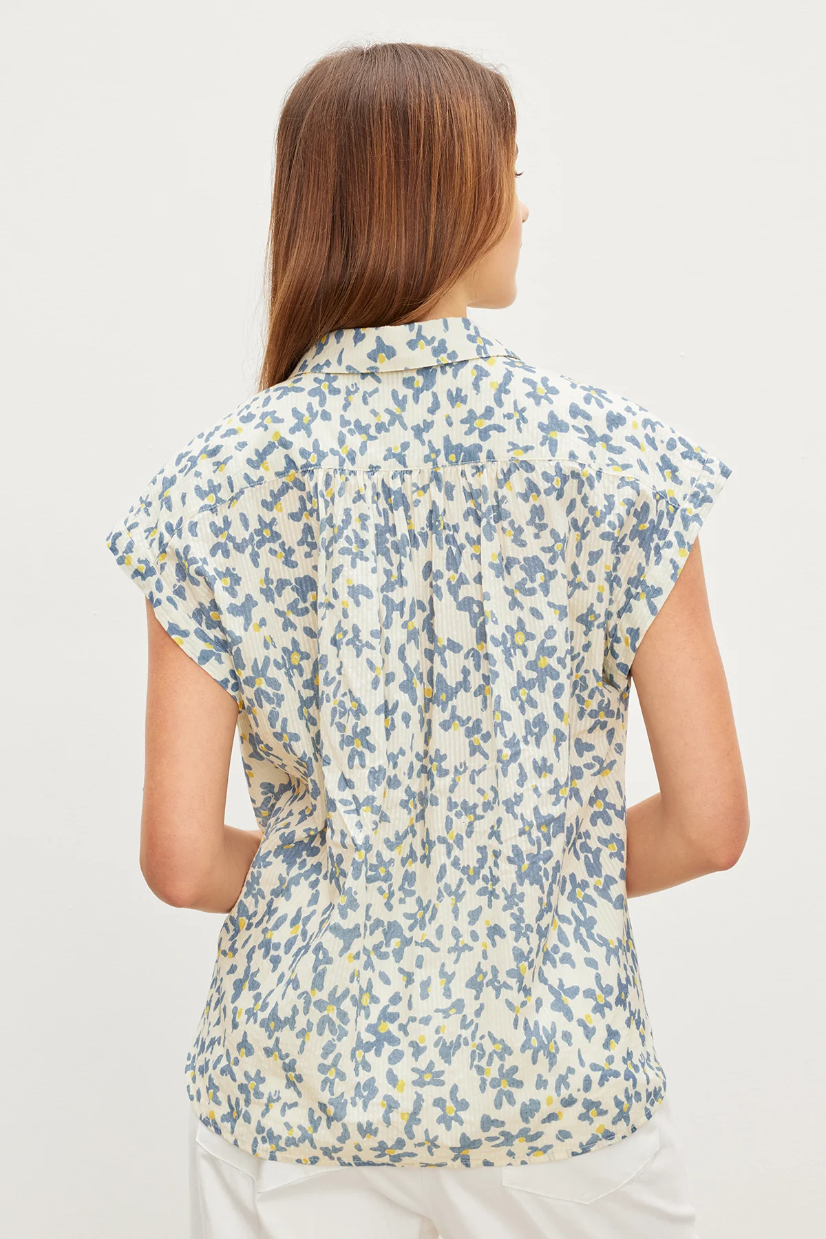 PAULETTE FLORAL BUTTON FRONT TOP - Image 5