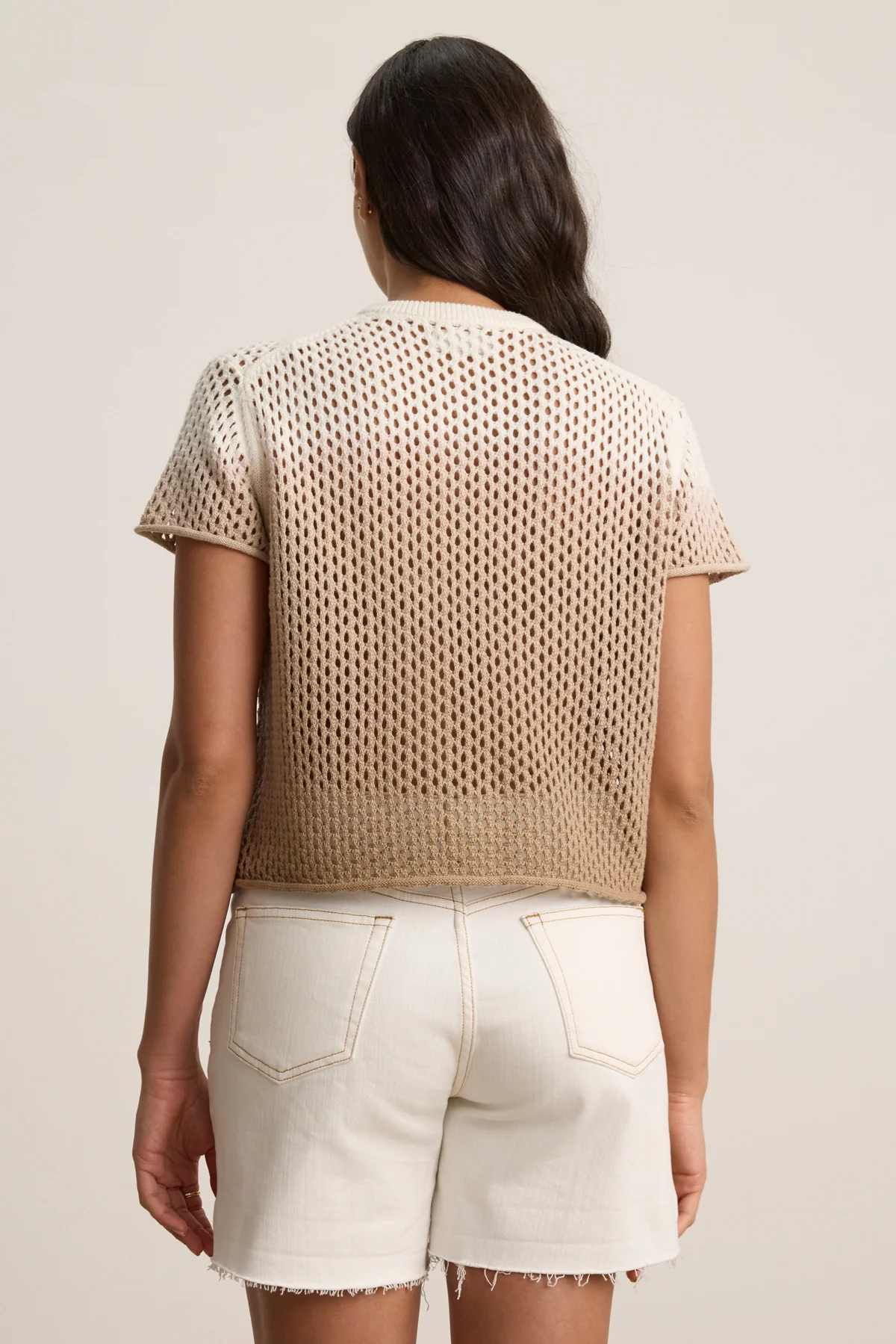 POPPY COTTON CASHMERE MESH SWEATER - Image 8