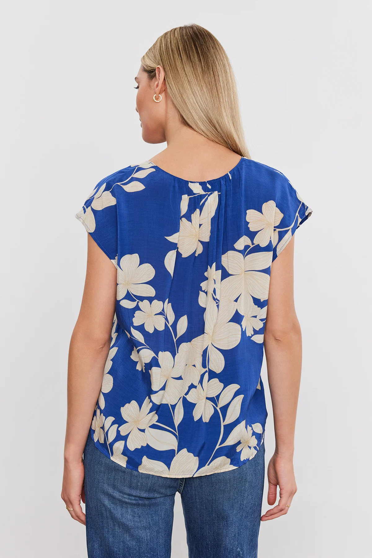 SHAYLEN PRINTED SCOOP NECK TOP - Image 3