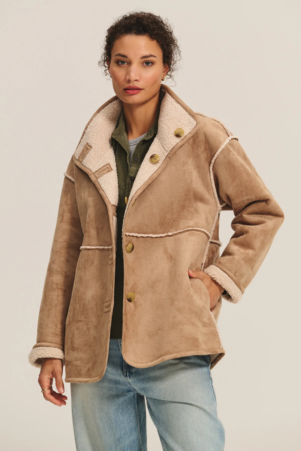 SHONA SHERPA REVERSIBLE JACKET - Image 7