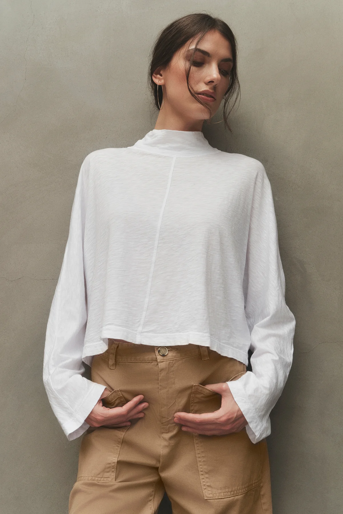 STACEY MOCK NECK TEE - Image 5