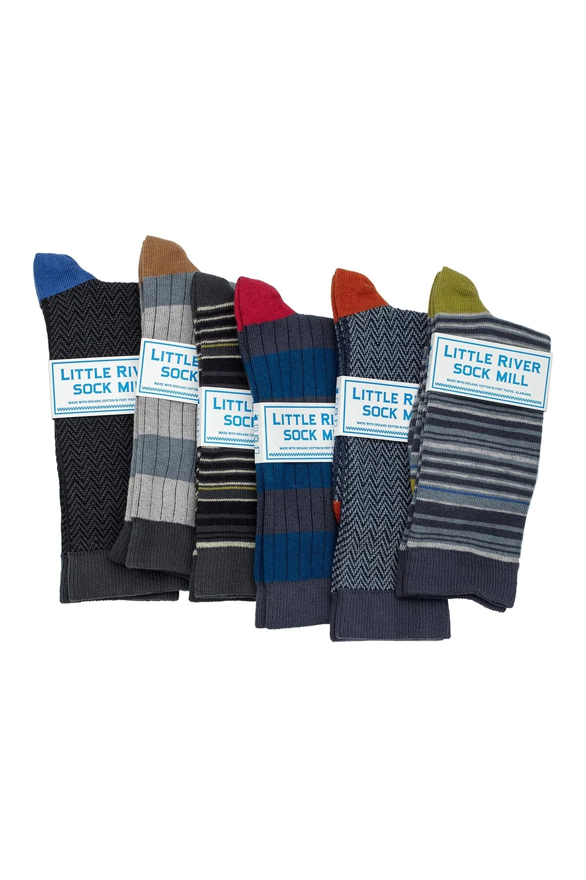 TEXTURED HERRINGBONE CREW SOCK BY LITTLE RIVER SOCK MILL - Image 14