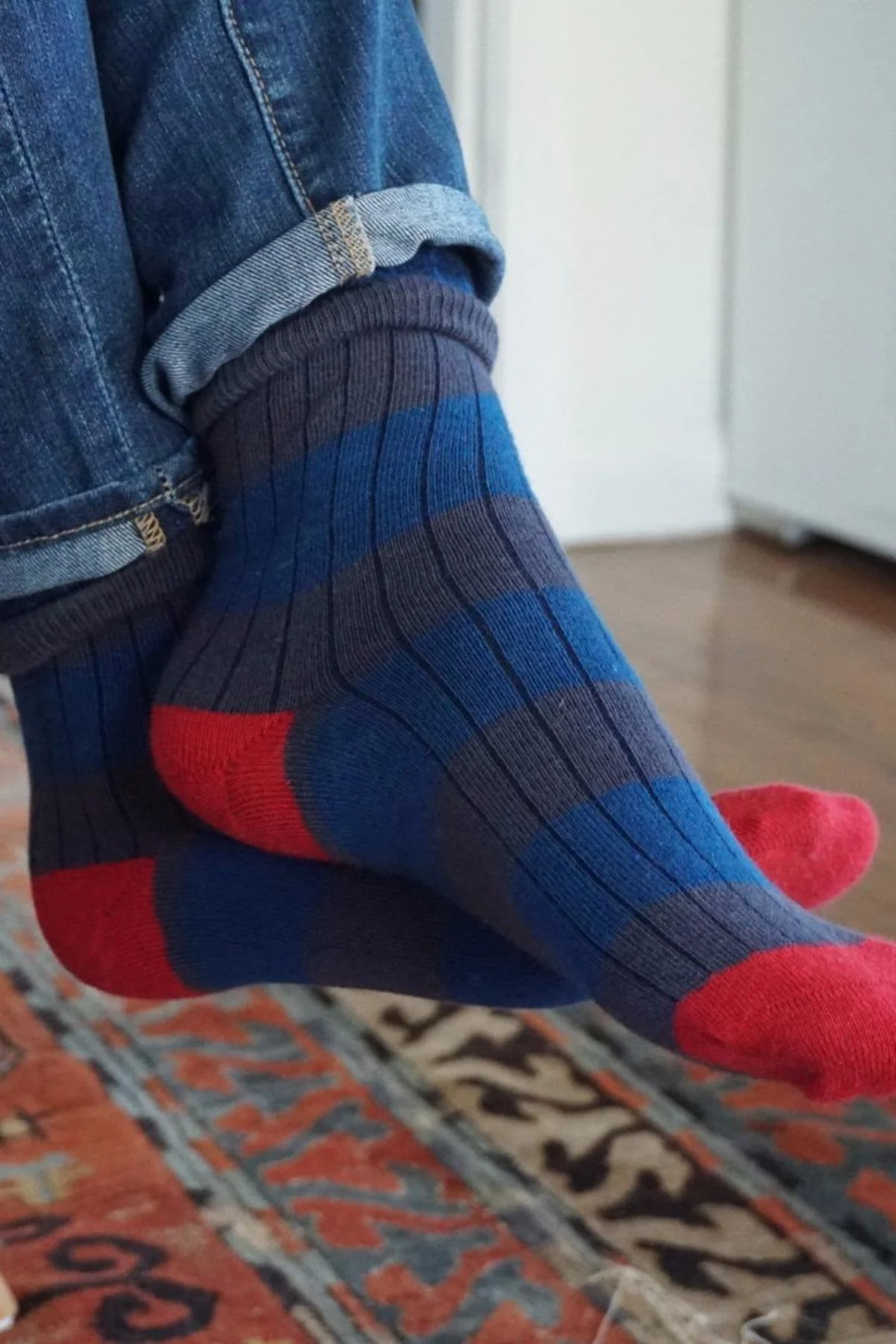 TEXTURED HERRINGBONE CREW SOCK BY LITTLE RIVER SOCK MILL - Image 27