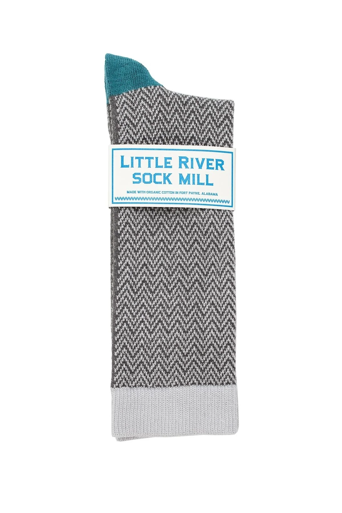 TEXTURED HERRINGBONE CREW SOCK BY LITTLE RIVER SOCK MILL - Image 9