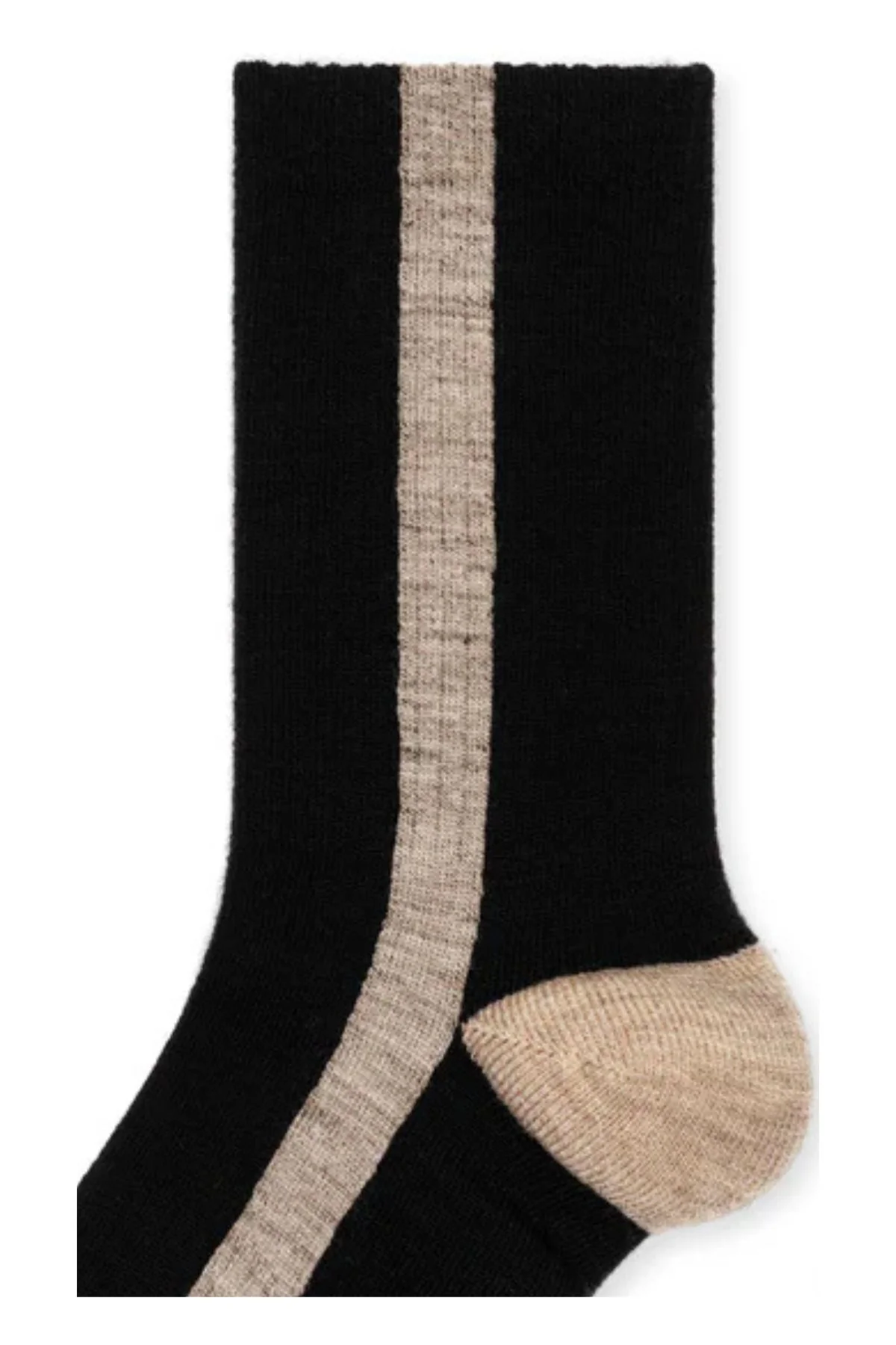 TUXEDO STRIPE ALTHLETIC WOOL CREW SOCK BY HANSEL FROM BASEL - Image 2