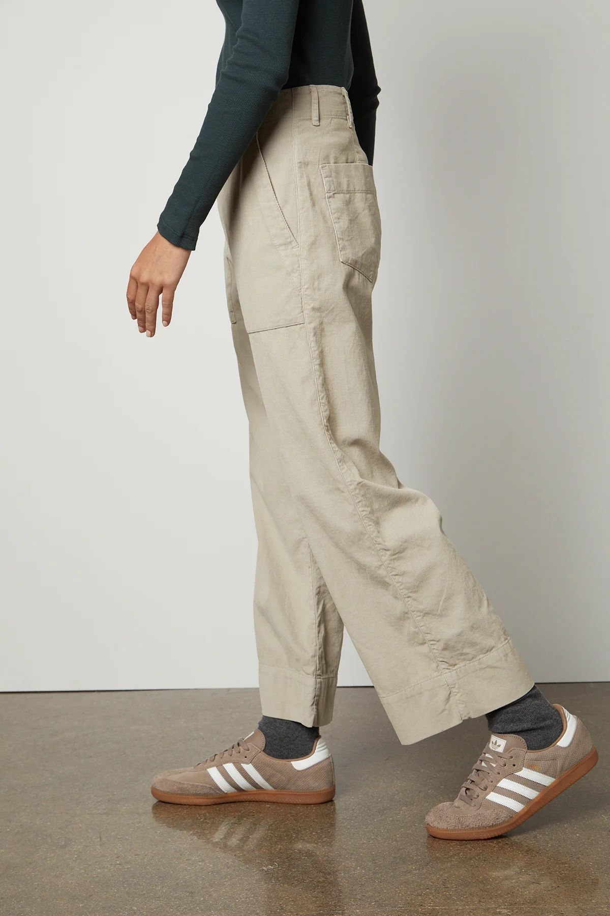 VERA CORDUROY WIDE LEG PANT - Image 5